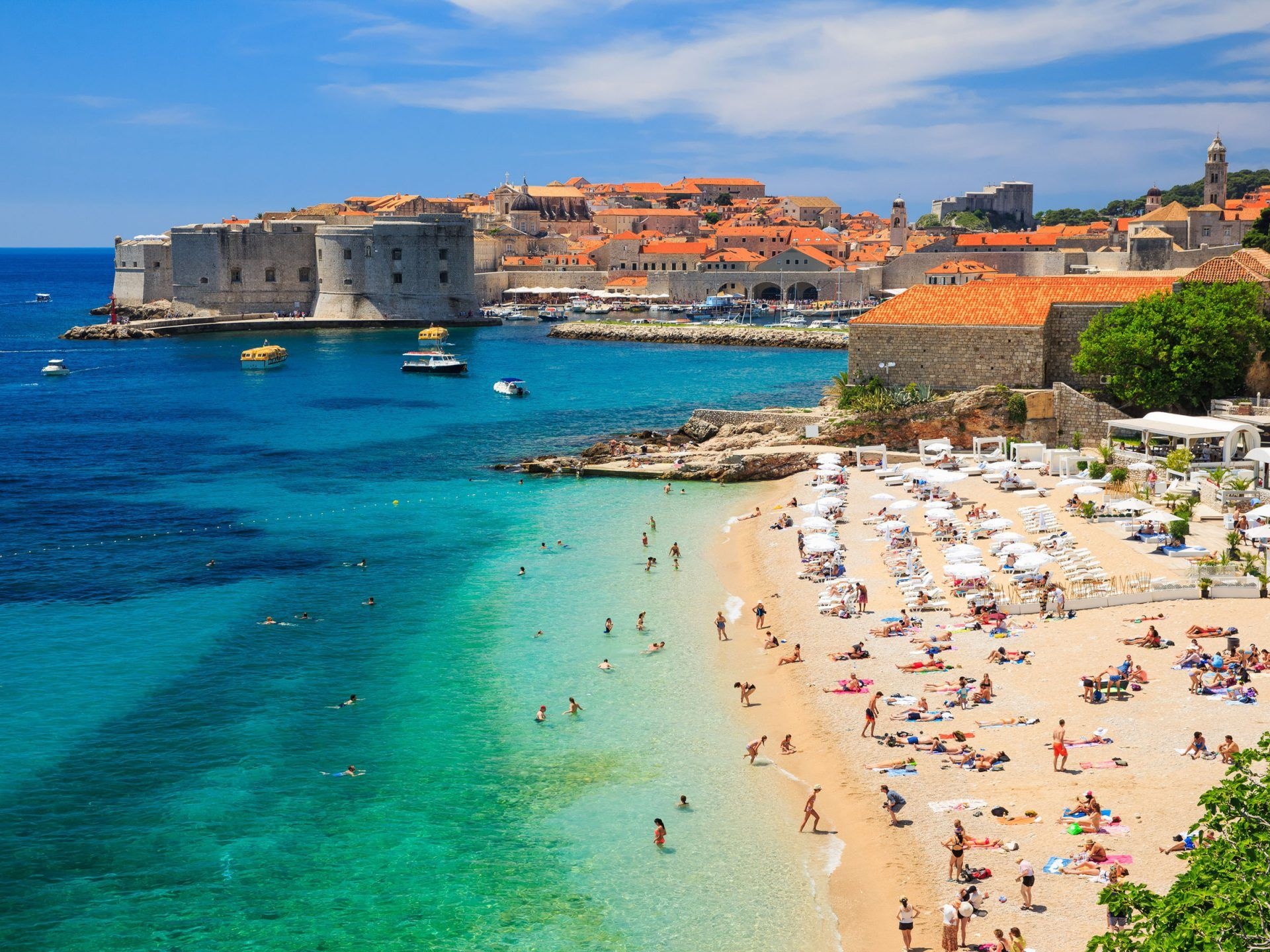 Adriatic Sea, Croatia beach paradise, Coastal beauty, Relaxing atmosphere, 1920x1440 HD Desktop