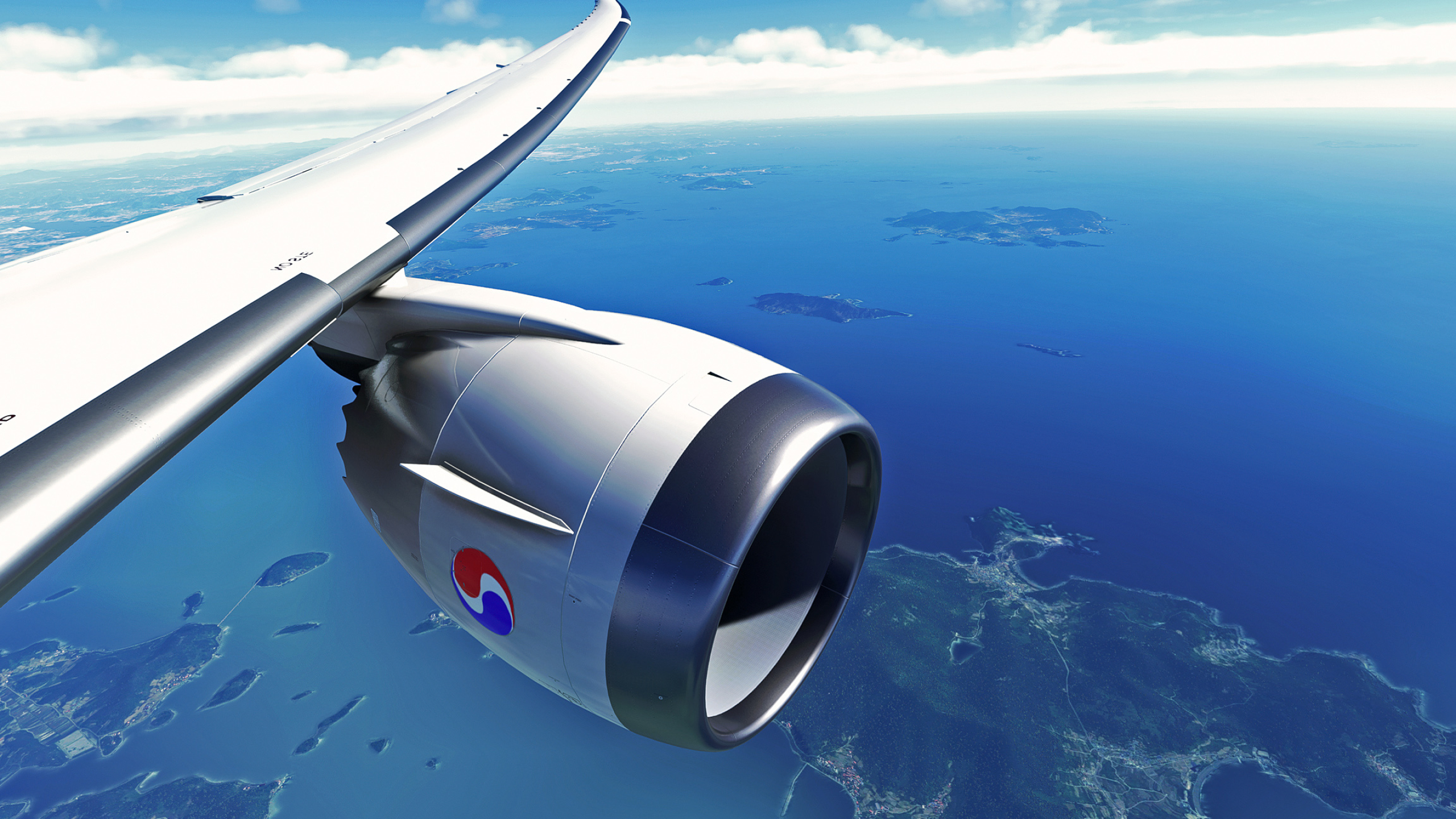 Korean Air, Flight simulation screenshots, Community engagement, Aviation passion, 2560x1440 HD Desktop