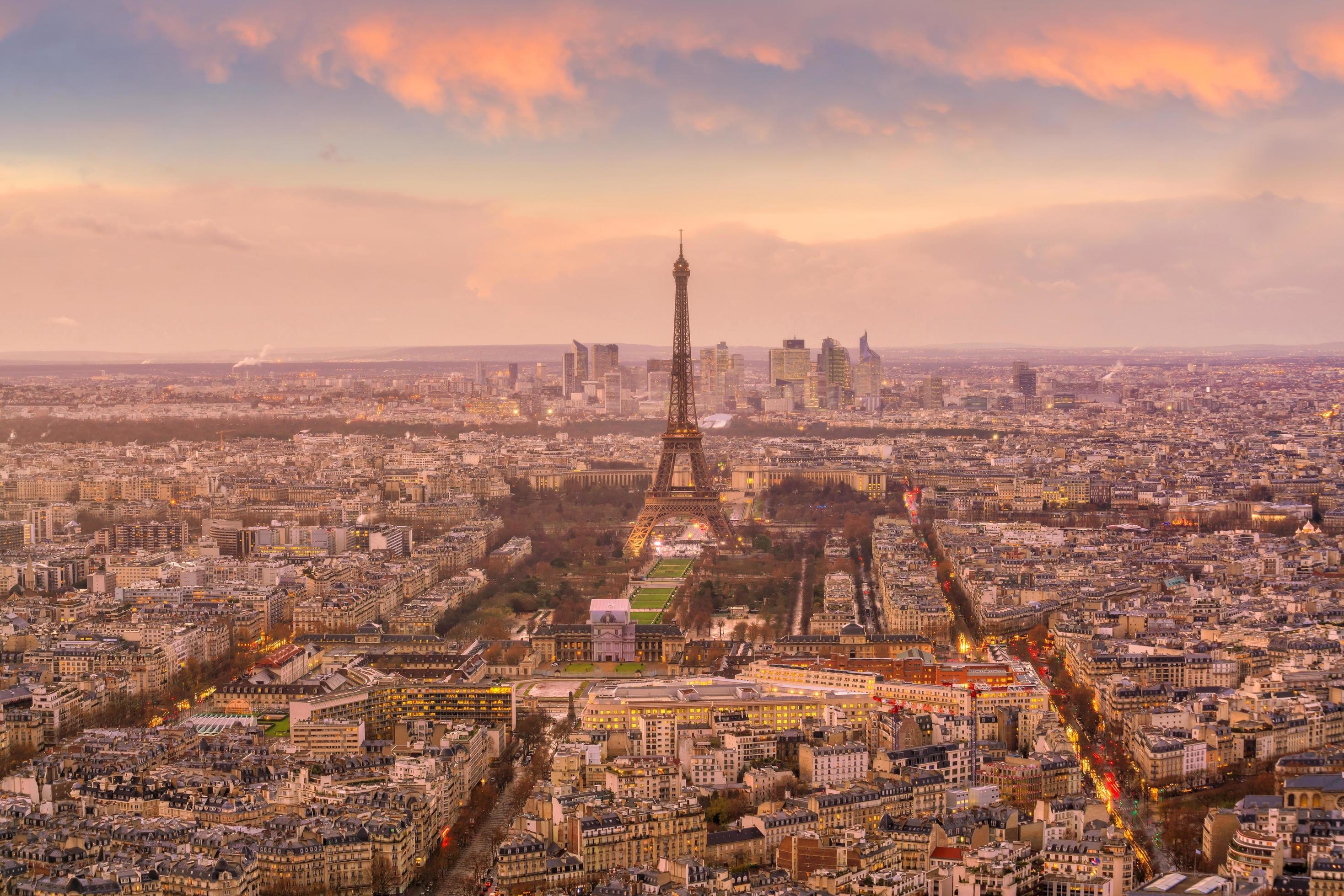 Paris Skyline, Travels, Blick auf die skyline, Stock photo, 2940x1960 HD Desktop