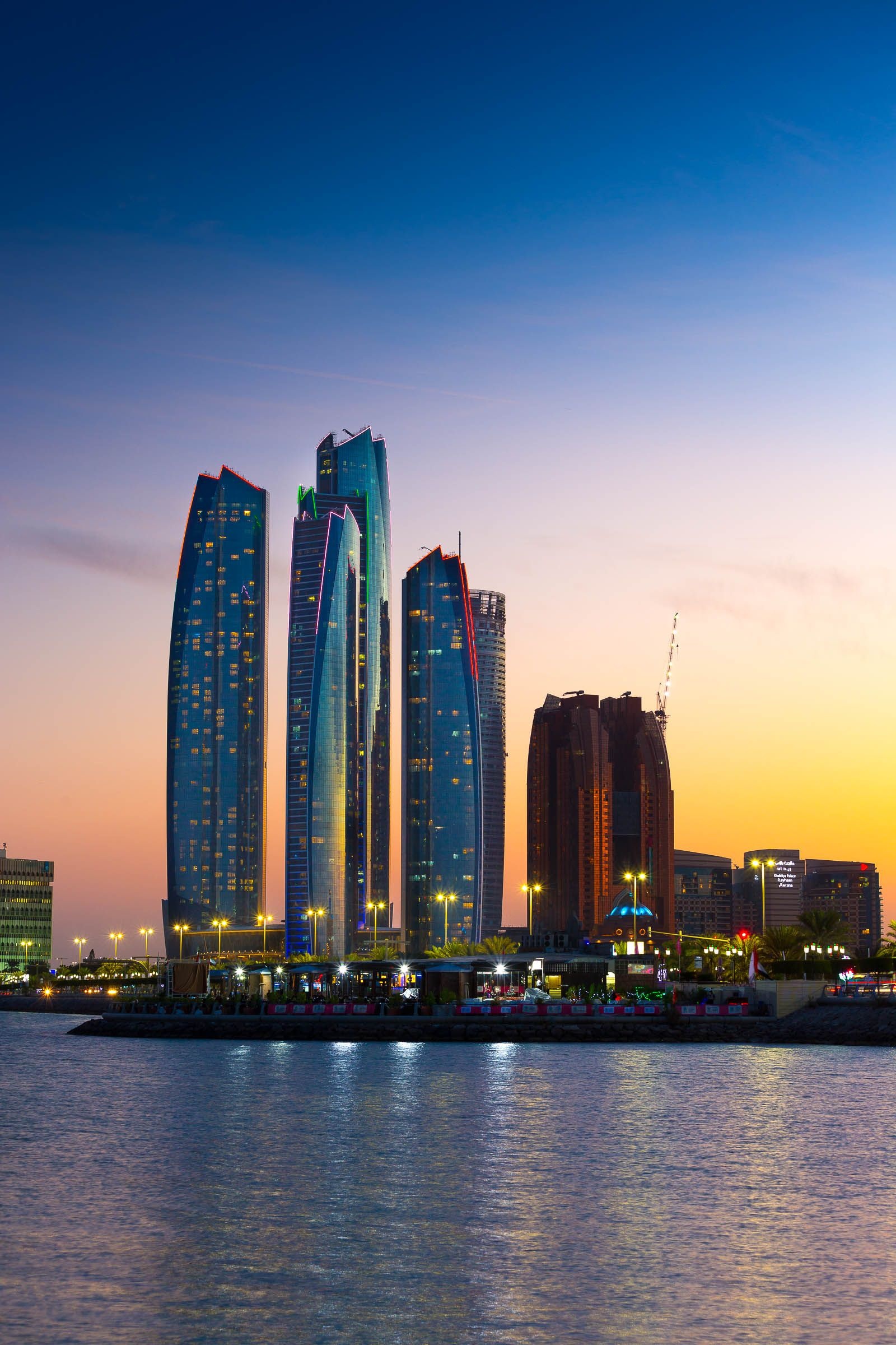 Abu Dhabi, Exquisite Etihad Towers wallpapers, Striking backgrounds, Iconic landmarks, 1600x2400 HD Phone