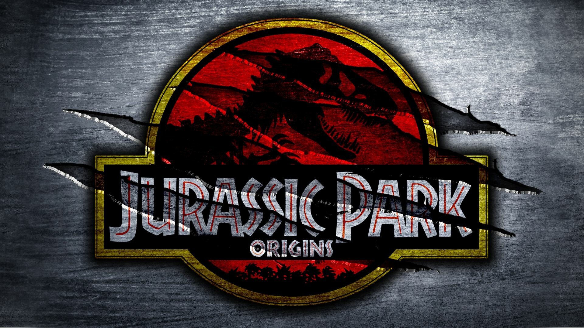 Jurassic World: Jurassic Park, Science fiction media franchise, Logo. 1920x1080 Full HD Background.