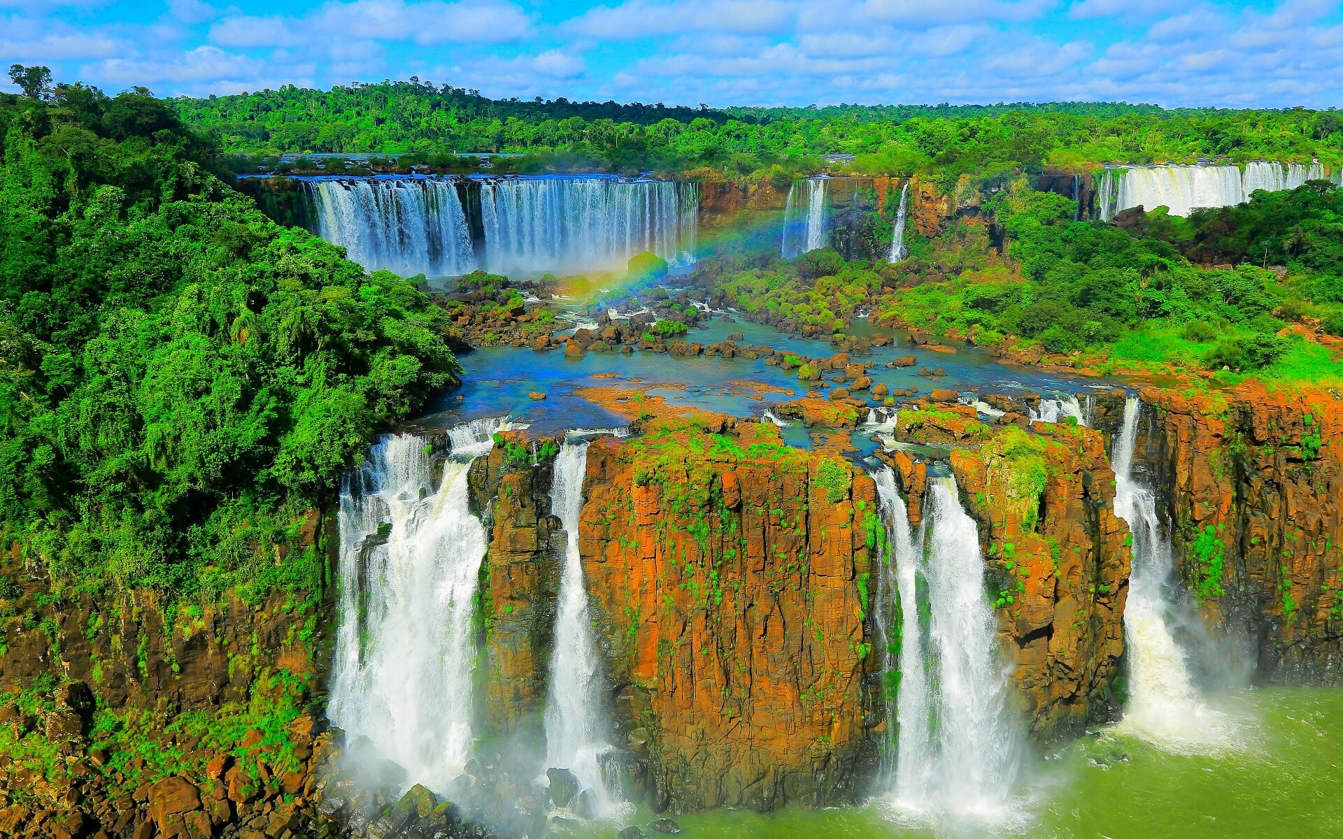 Waterfall: Misiones Province, Argentina, Iguazu National Park. 1920x1200 HD Wallpaper.