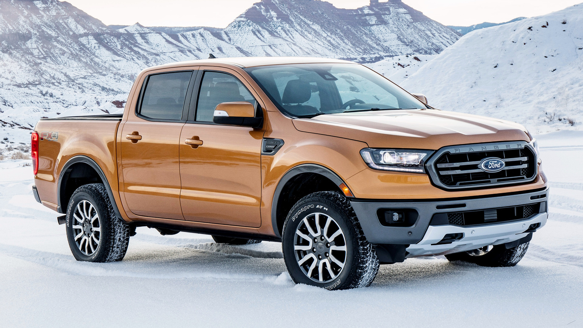 Ford Ranger: 2019 Lariat FX4 SuperCrew, The car was first introduced in North America in 1983. 1920x1080 Full HD Background.