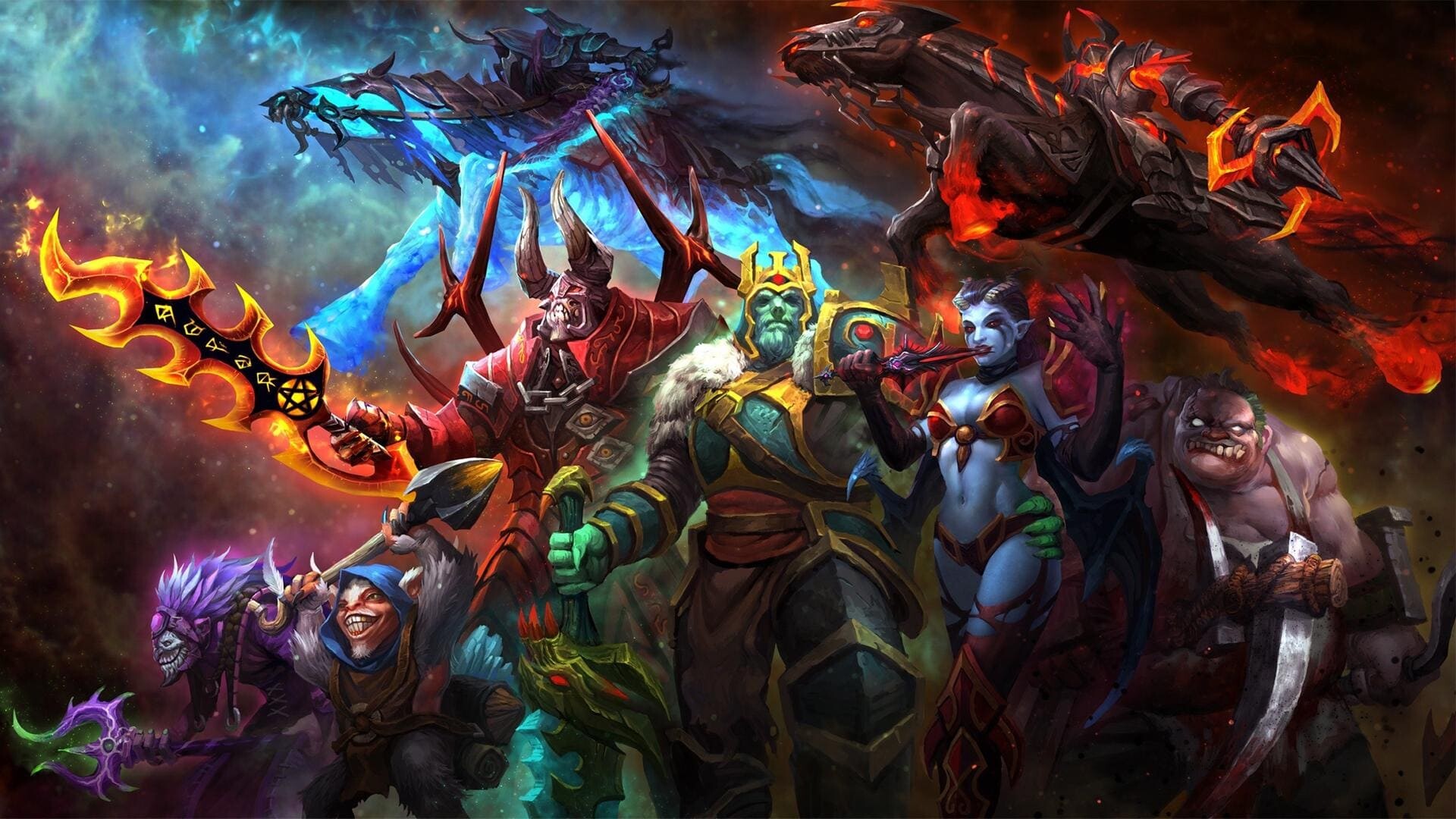 Dota 2: "Siltbreaker" is a story-driven cooperative campaign mode. 1920x1080 Full HD Background.