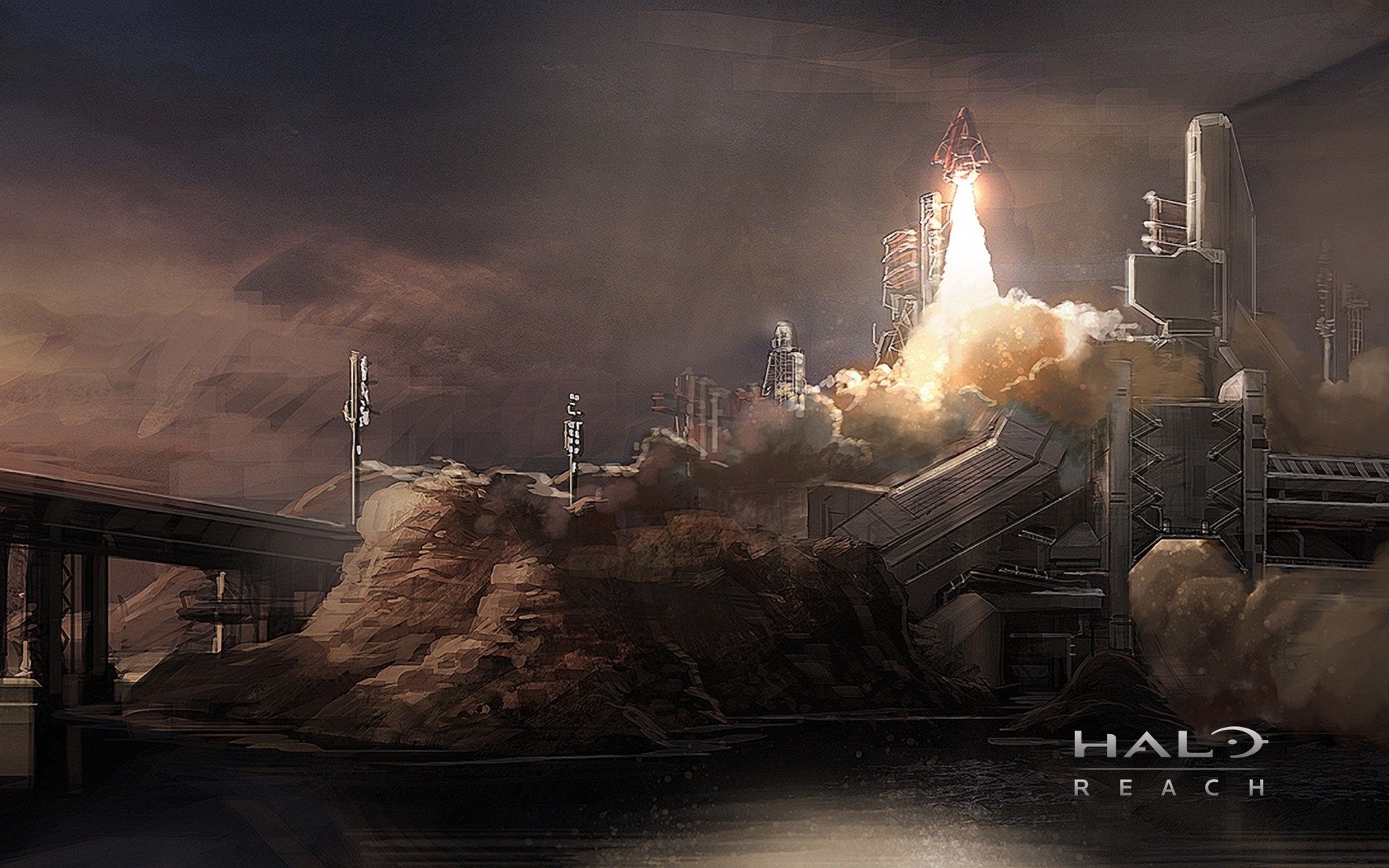 Halo: Reach, HD background image, Intense action, Reach's iconic moments, 1920x1200 HD Desktop