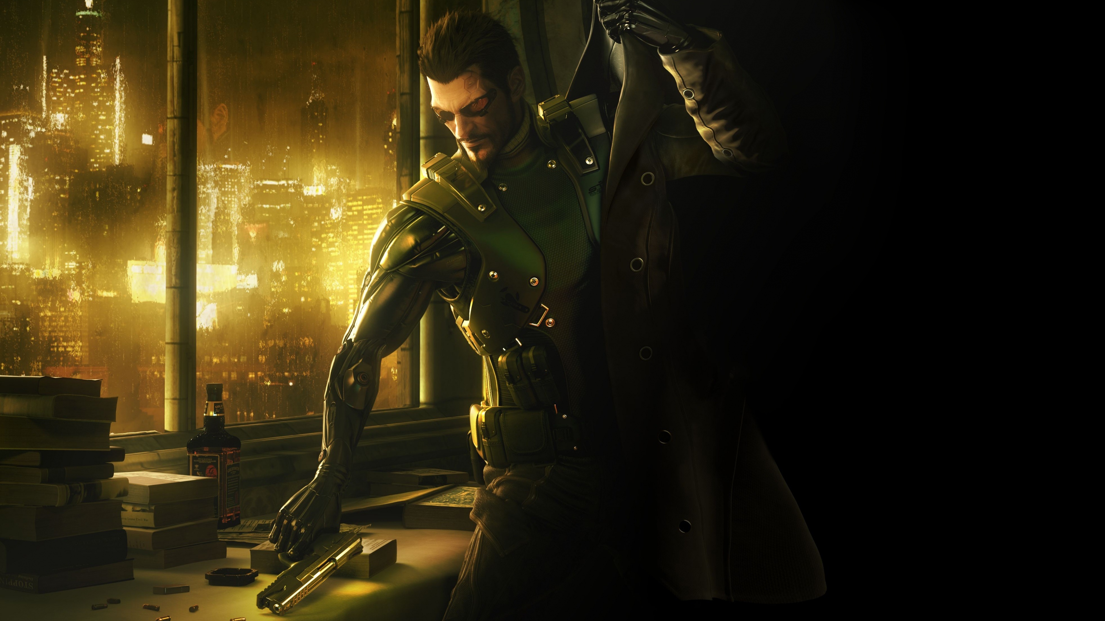 Deus Ex gaming, 4K wallpapers, Human Revolution, Science fiction, 3840x2160 4K Desktop