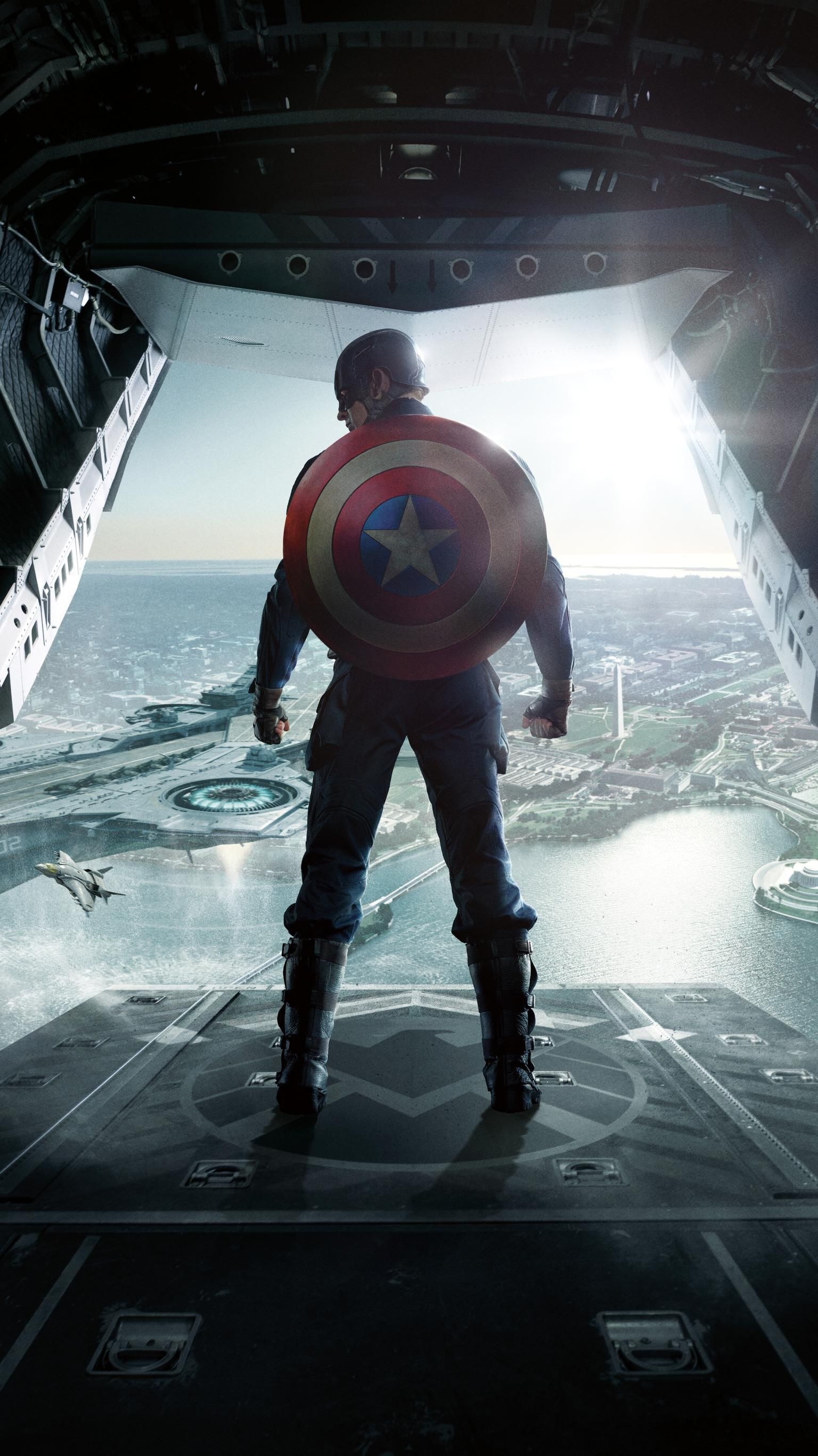 Captain America: The Winter Soldier, A founding member and leader of the Avengers. 1540x2740 HD Wallpaper.