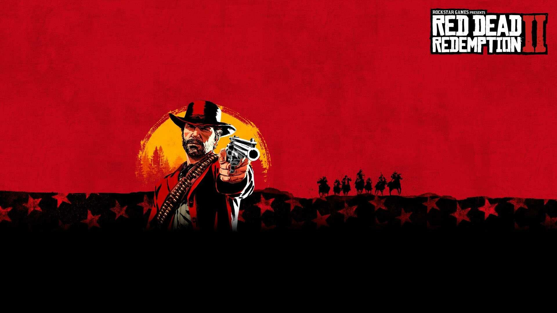 Red Dead Redemption: Gunfights emphasize a gunslinger gameplay mechanic called "Dead Eye". 1920x1080 Full HD Background.