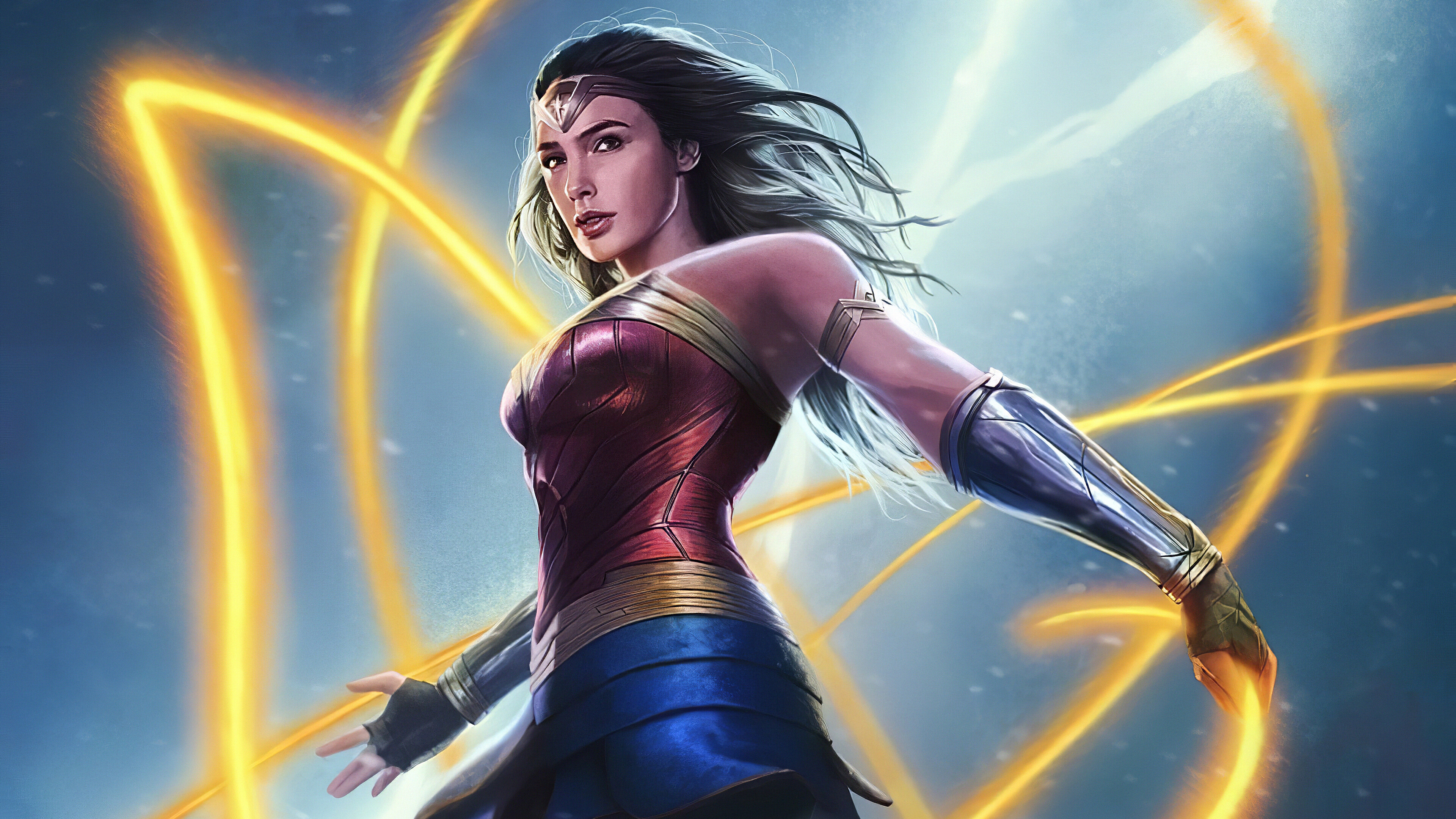 Wonder Woman, HD wallpapers, Free images, Superhero backgrounds, 3840x2160 4K Desktop