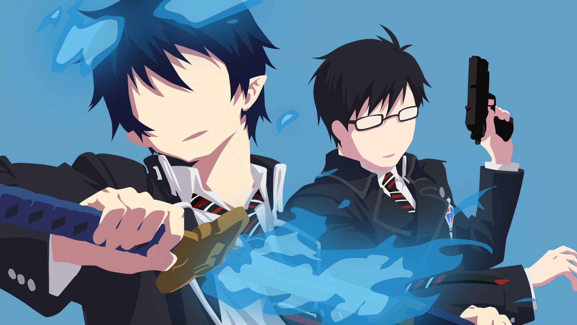 Blue Exorcist: Yukio, A Meister in Doctor and Dragoon, A teacher at True Cross Academy. 1920x1080 Full HD Wallpaper.