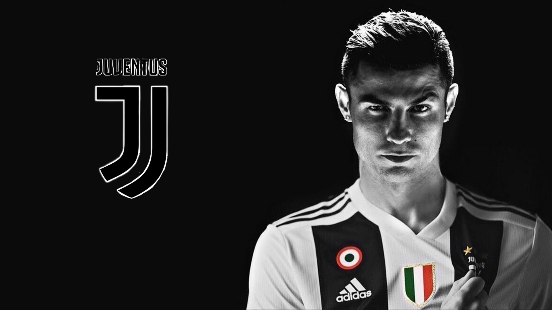 Juventus: Ronaldo, A professional soccer player. 1920x1080 Full HD Background.