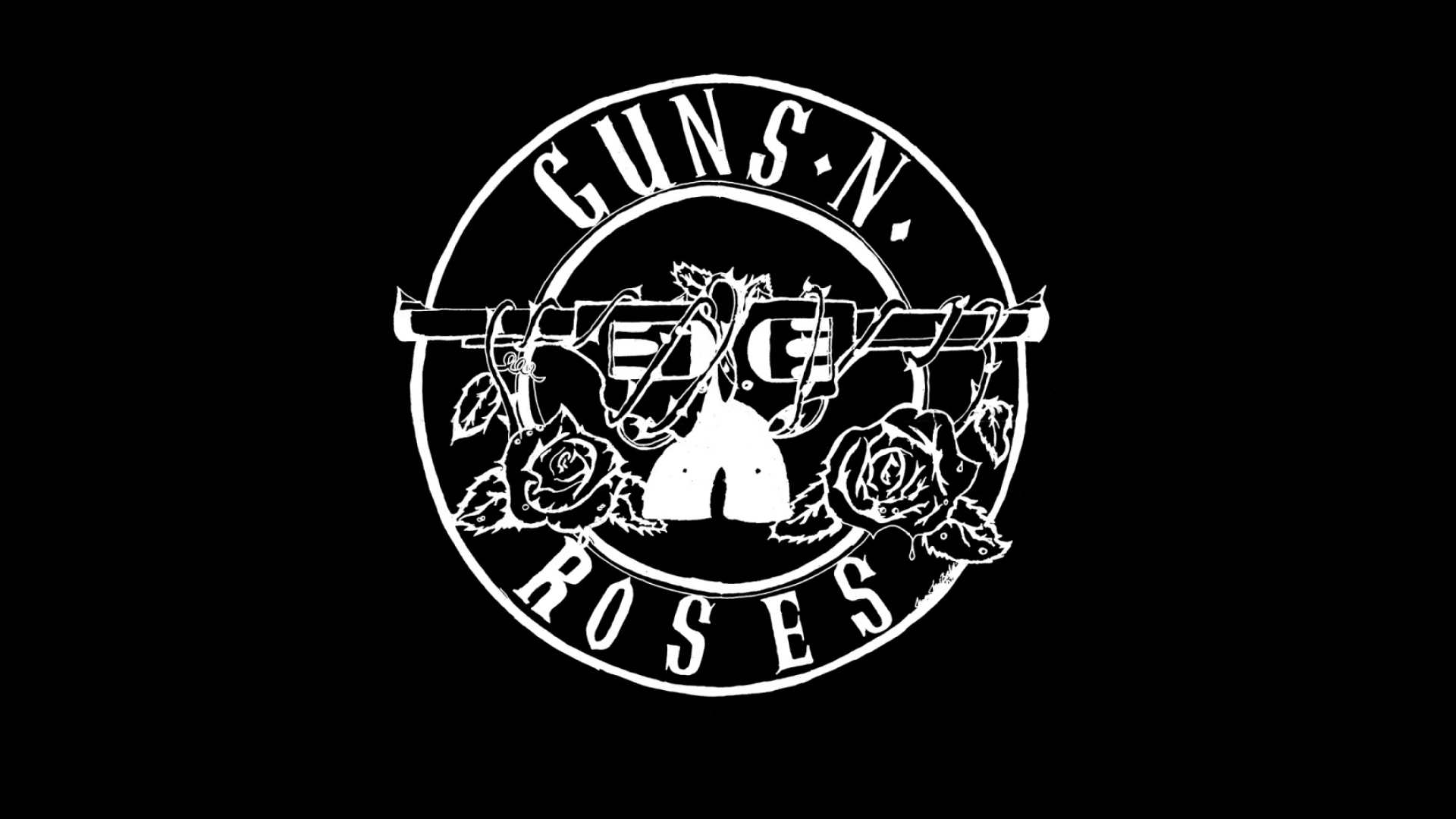 Guns N' Roses, Band logos, Signature graphics, Music brand, 1920x1080 Full HD Desktop
