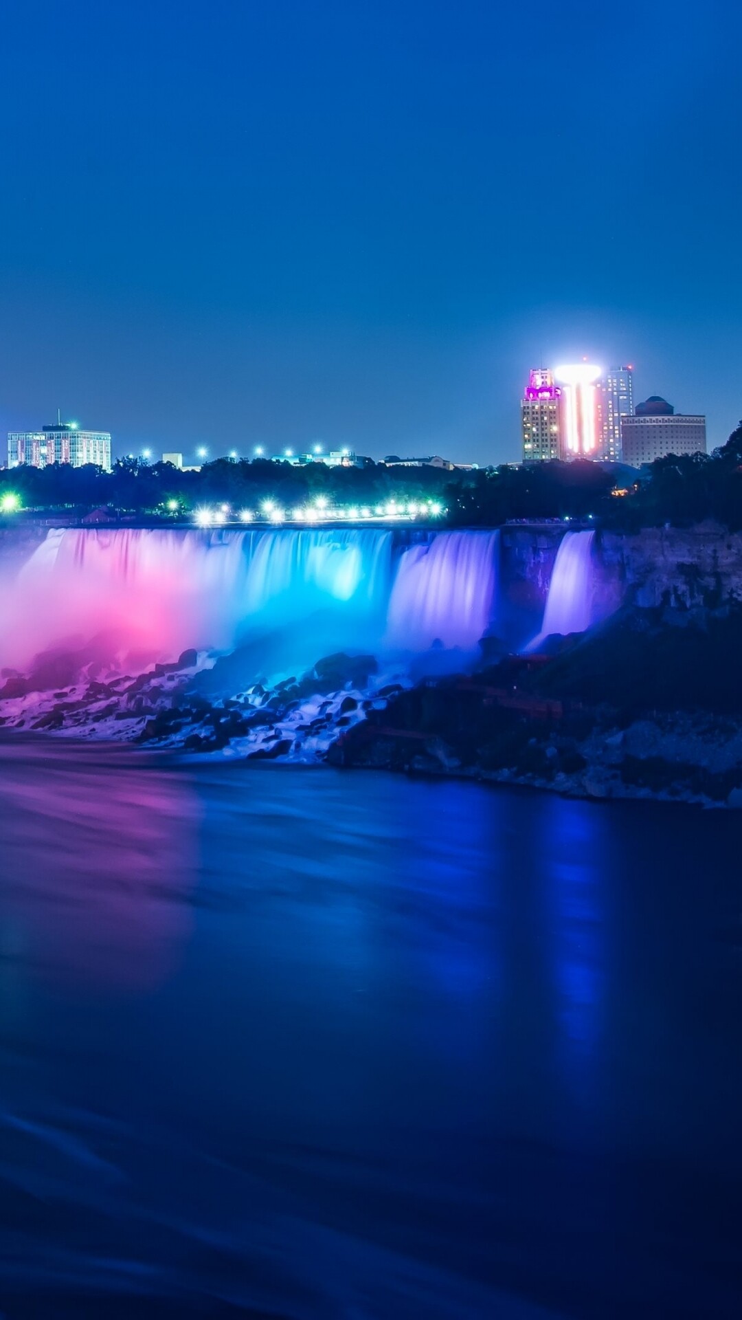Niagara Falls: One of the greatest natural attractions in North America, The border between Ontario, Canada, and New York State. 1080x1920 Full HD Wallpaper.
