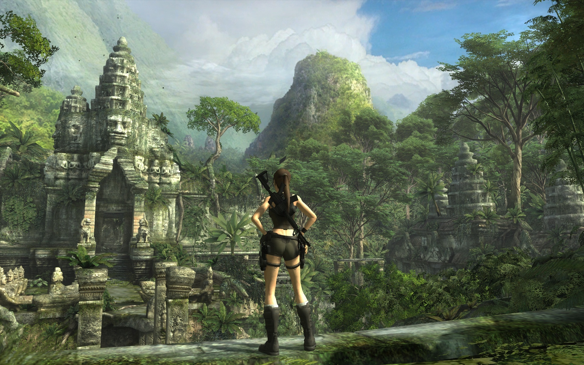 Iconic protagonist, Exciting escapades, Amazing wallpaper, Lara Croft, 1920x1200 HD Desktop