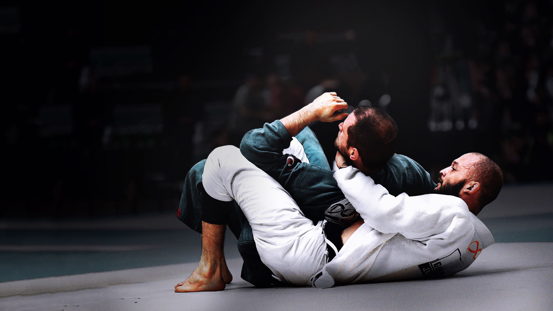 Jiu-jitsu: Kata training, Sparring and ground fighting, Martial Arts and Fitness. 1920x1080 Full HD Background.