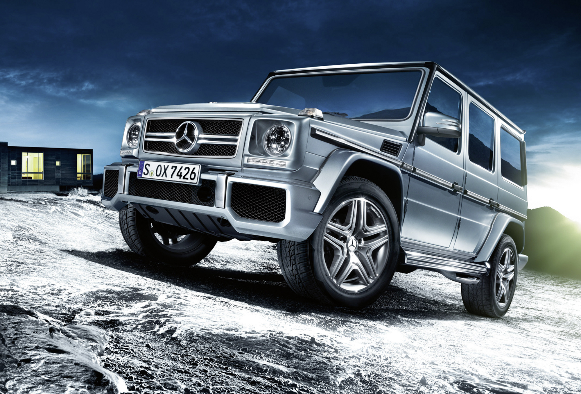 Mercedes-Benz G-Class, Luxury SUV, Winter scenery, Solomon I, 2000x1360 HD Desktop
