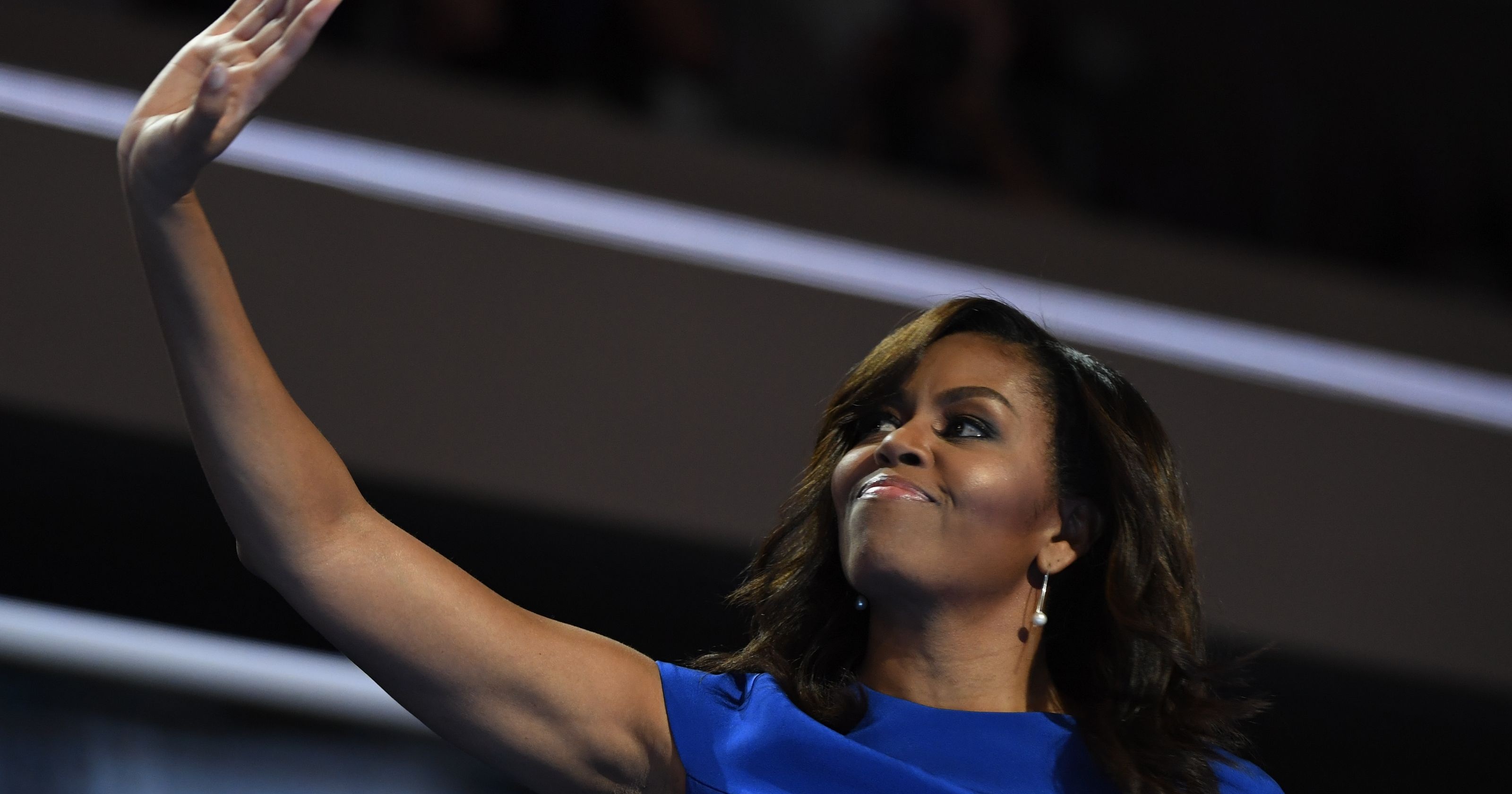 Michelle Obama: Campaigned for her husband's presidential bid throughout 2007 and 2008. 3200x1680 HD Background.