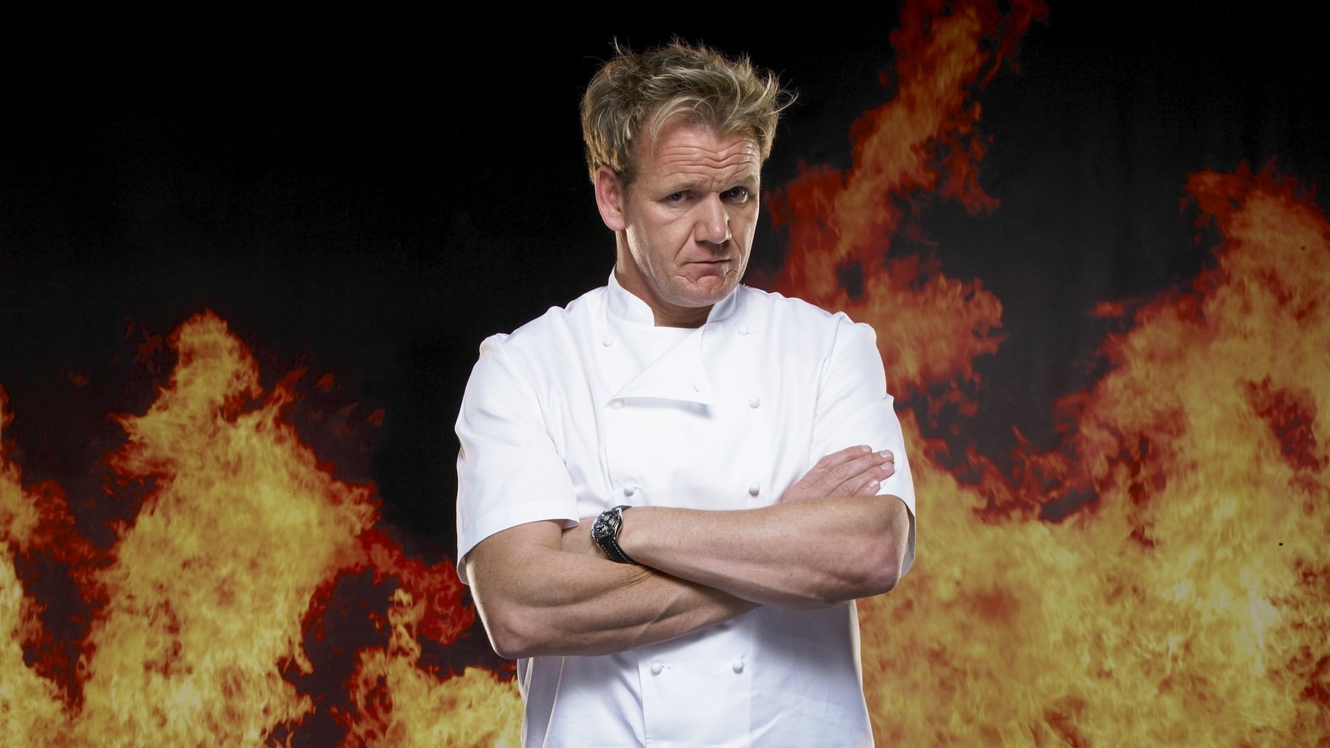 Gordon Ramsay: Opened a chain of restaurants inspired by the show Hell's Kitchen. 1920x1080 Full HD Wallpaper.