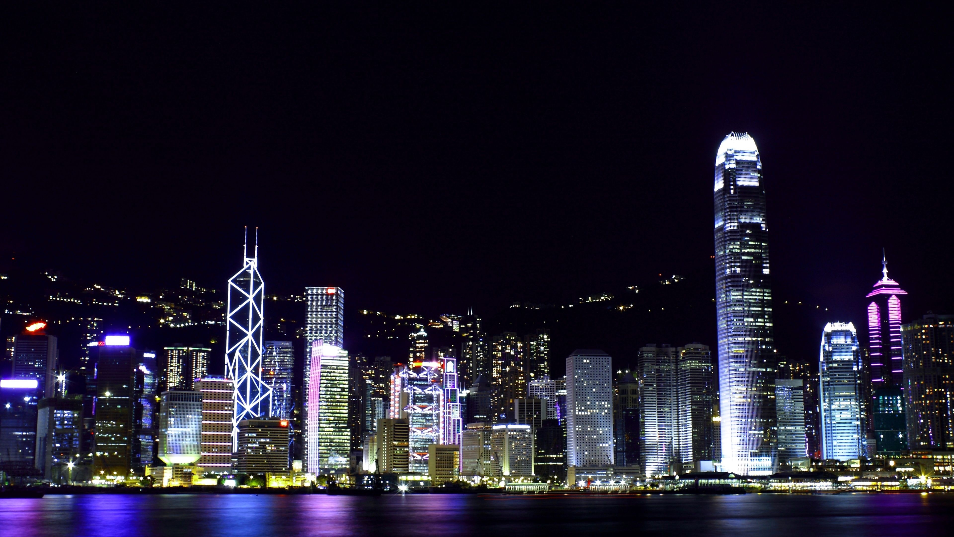 Hong Kong Skyline, Magnificent cityscape, Mesmerizing backgrounds, Urban charm, 3840x2160 4K Desktop