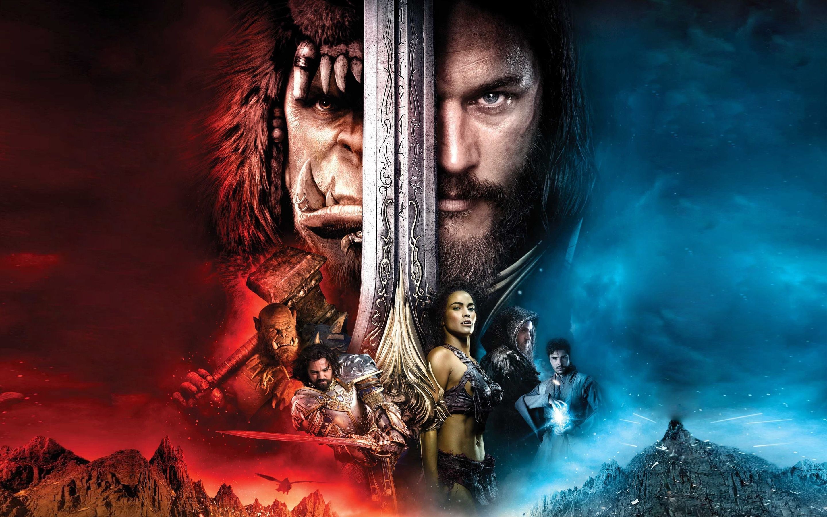 Warcraft (Movie): Directed by Duncan Jones and written by Charles Leavitt and Jones. 2880x1800 HD Wallpaper.