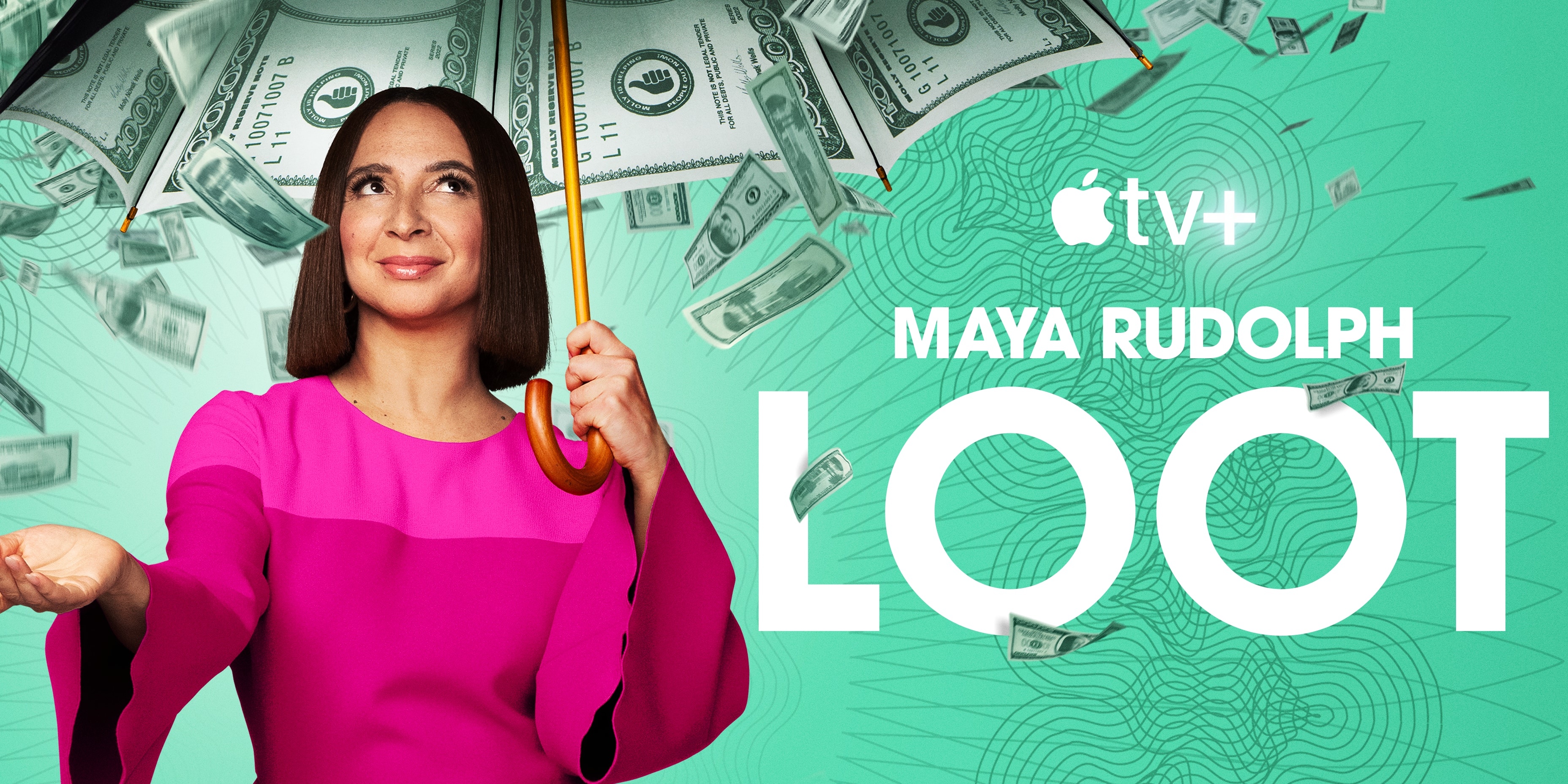 New comedy series, Maya Rudolph, Watch loot, 9to5mac, 3720x1860 Dual Screen Desktop