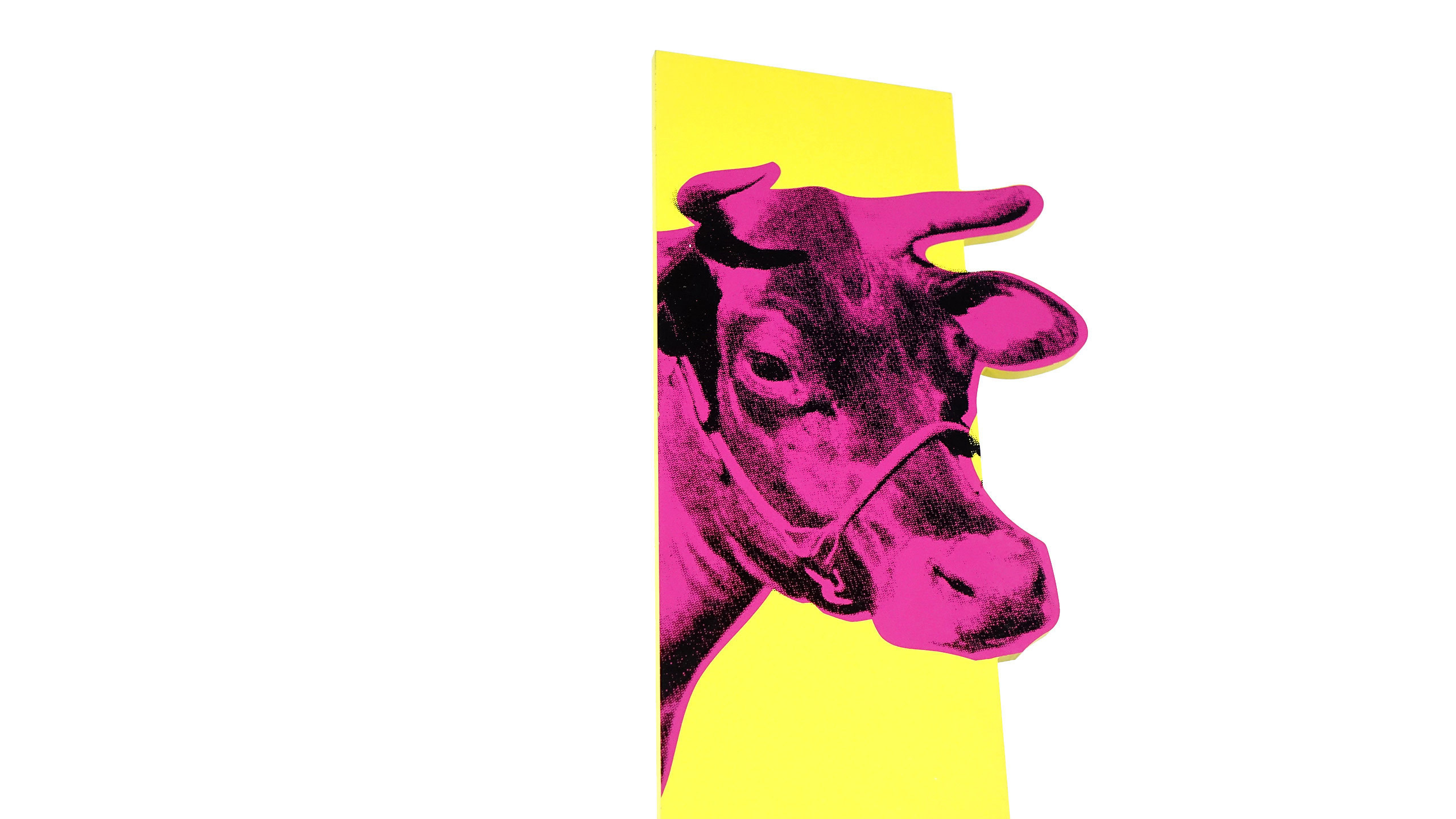 Andy Warhol, Cow wallpaper, Store fronts, Art collection, 2560x1440 HD Desktop