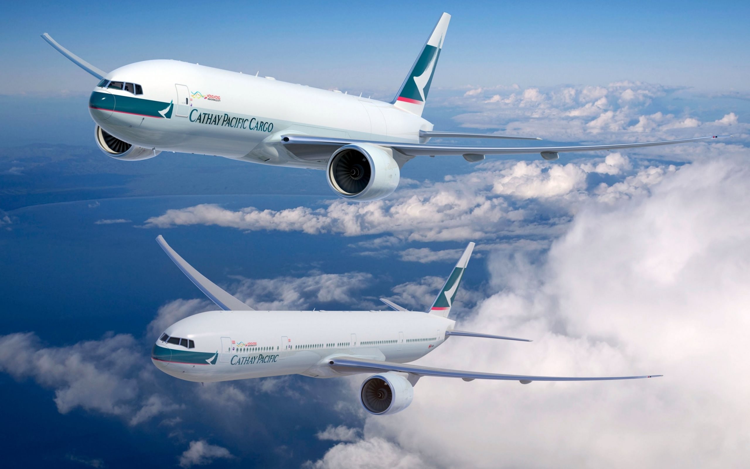 Cathay Pacific, Cathay Pacific cargo, Passenger planes, 2560x1600 HD Desktop