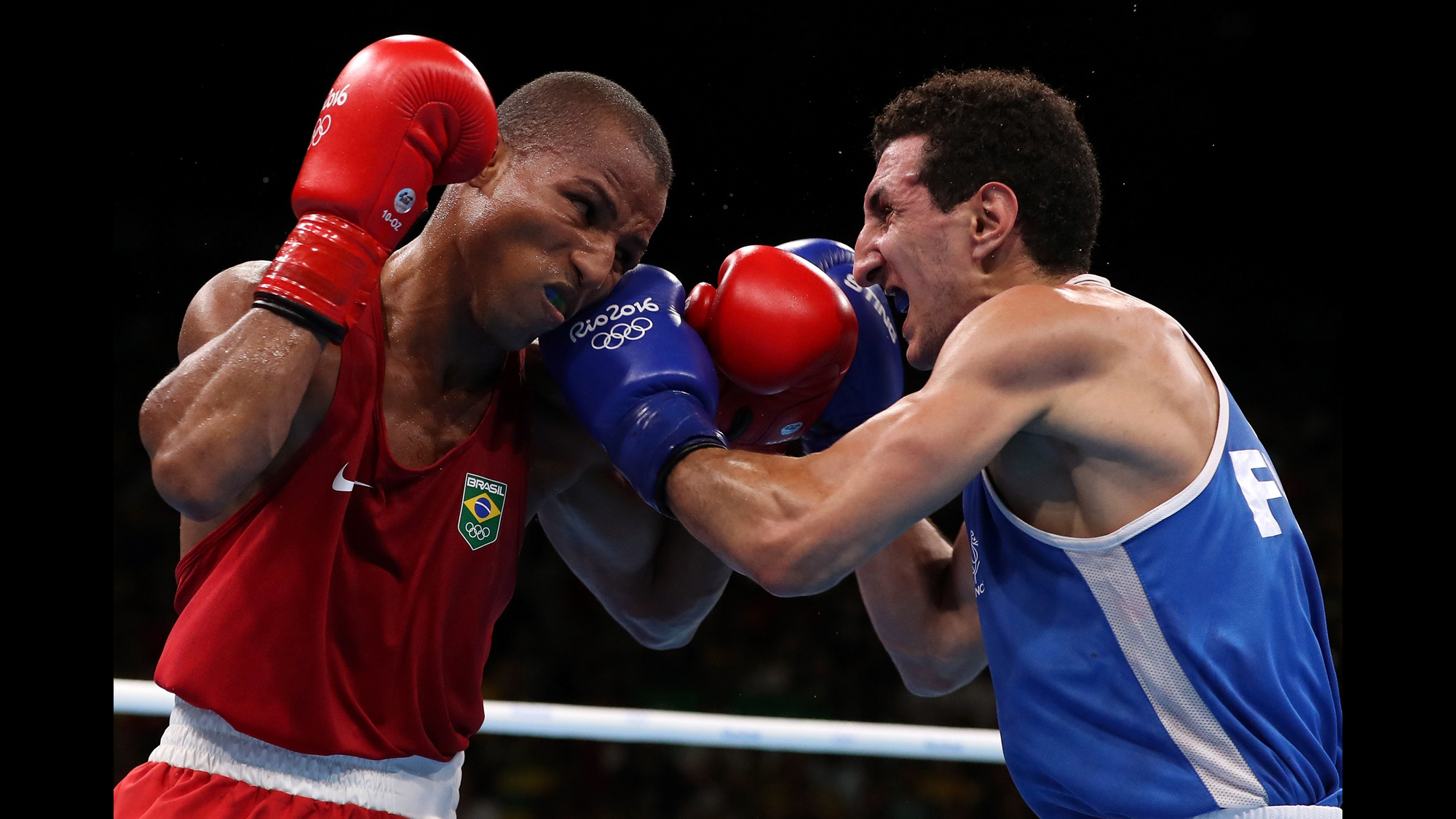 Sofiane Oumiha, Rio Olympics, Day 11, Boxing events, 2000x1130 HD Desktop