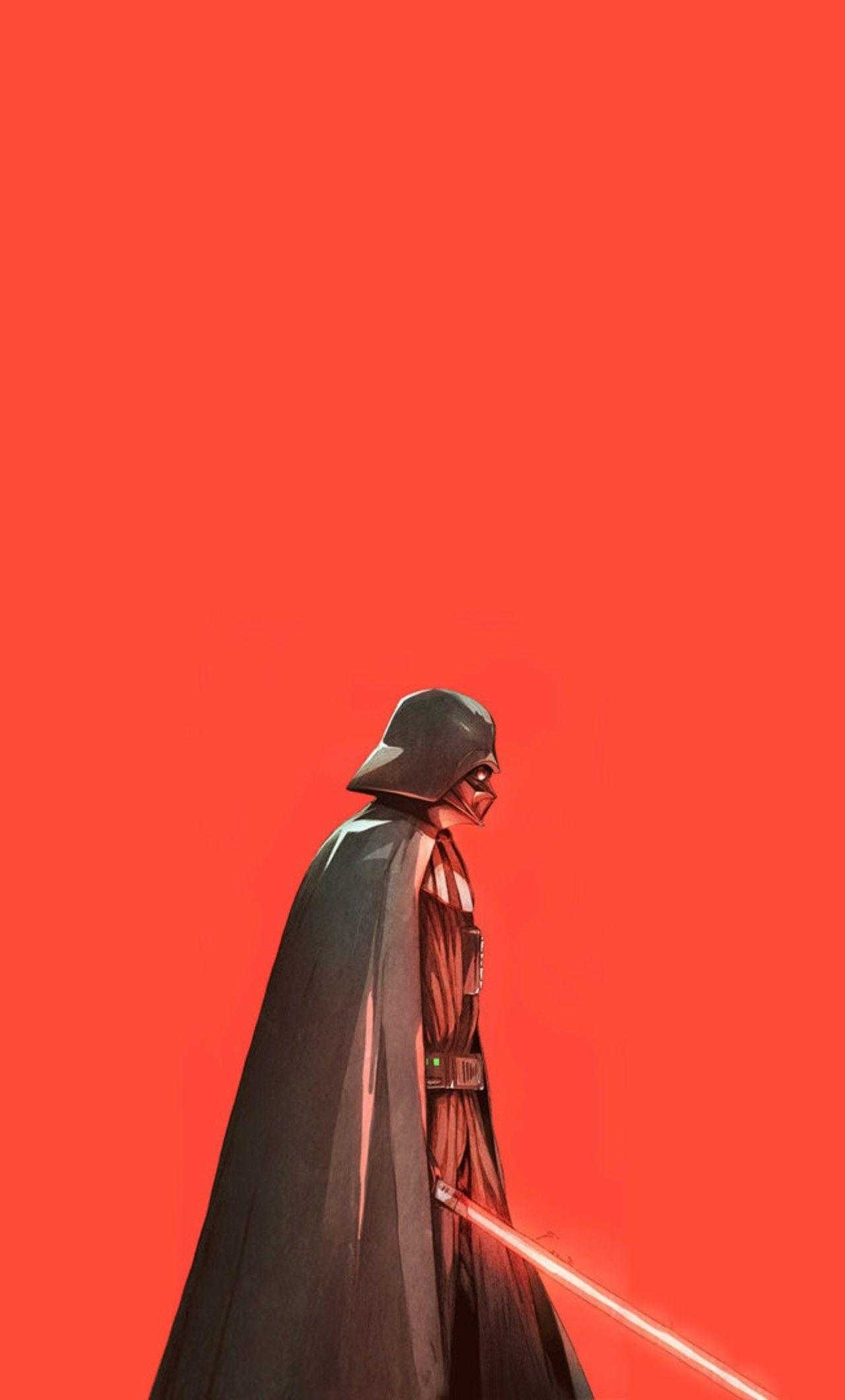 Darth Vader: Was severely injured and burned on the banks of a lava river. 1280x2120 HD Wallpaper.