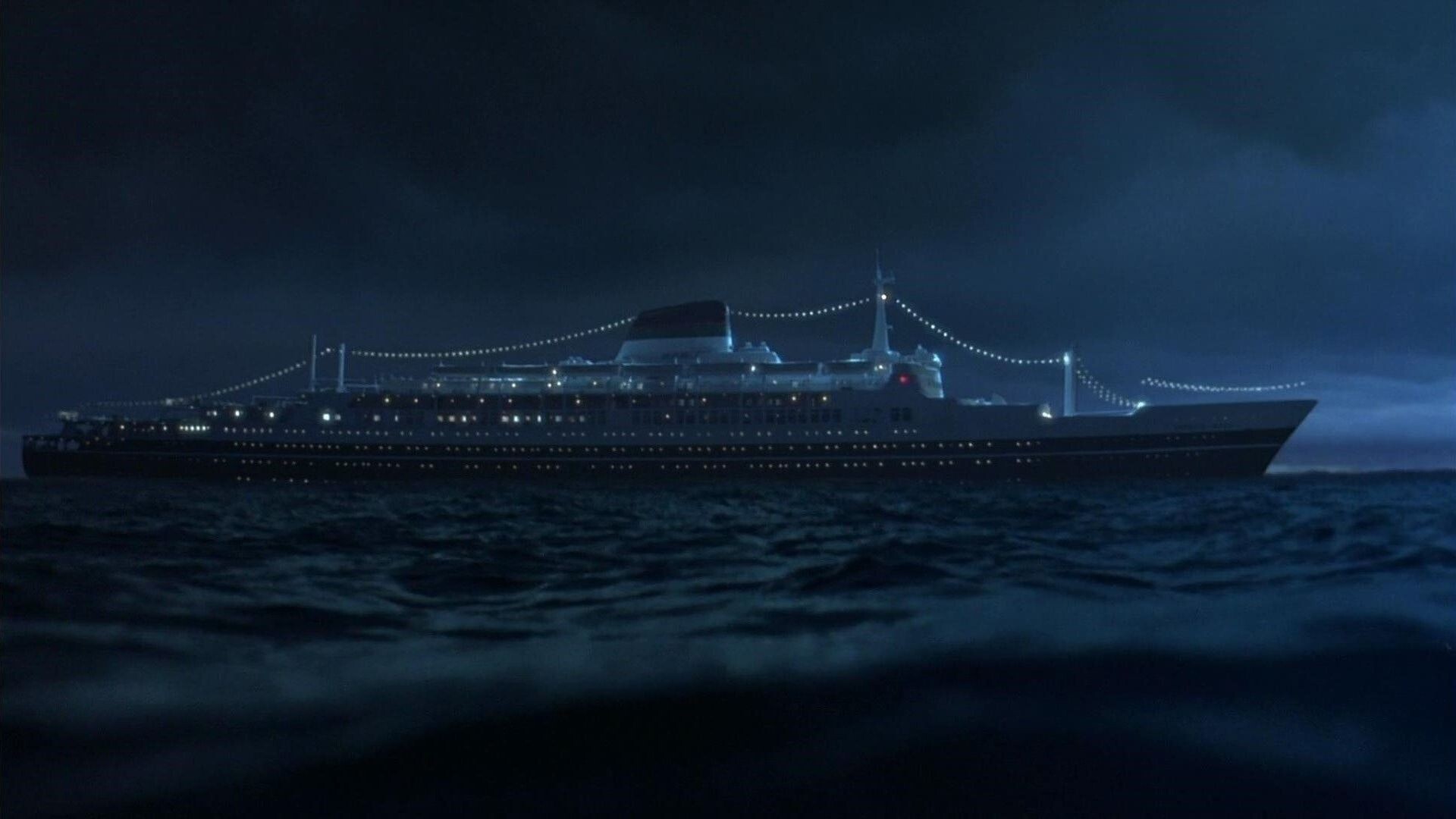 Ghost Ship: The Italian ocean liner MS Antonia Graza, 2002 movie. 1920x1080 Full HD Background.