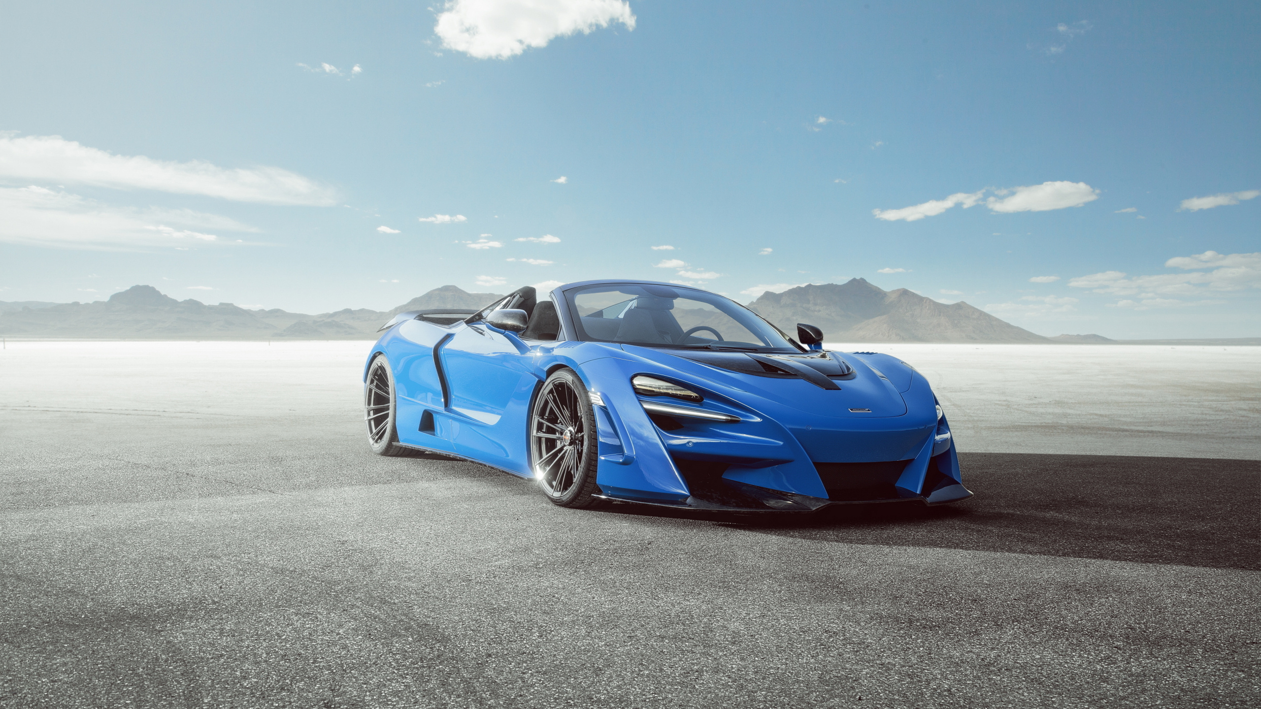 McLaren 720S, Blue car, 2020 model, N Largo edition, 2560x1440 HD Desktop