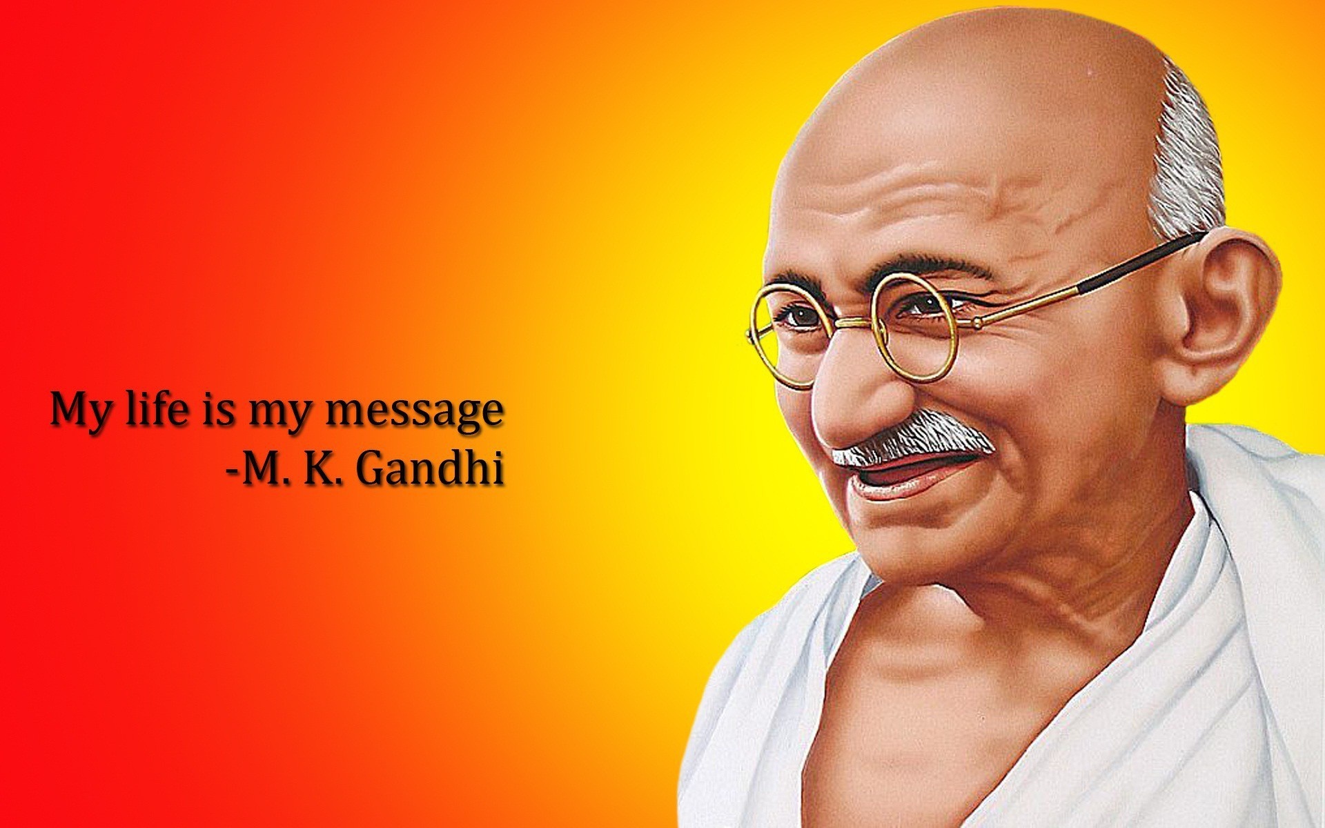 Mahatma Gandhi's photos, Historical figure, Indian independence, Advocate of non-violence, 1920x1200 HD Desktop