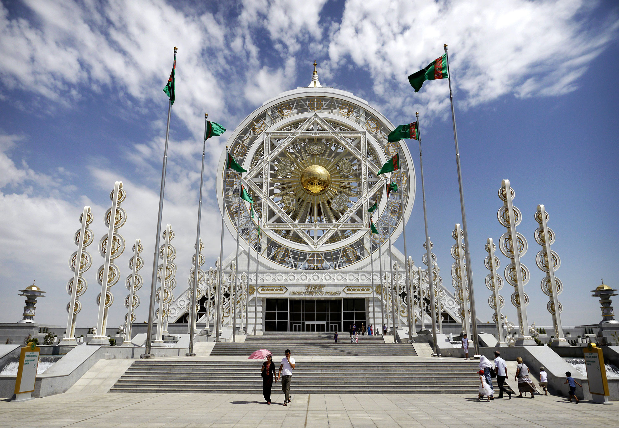Ashgabat, Presidential playground, Marble city, Architectural wonderland, 2000x1390 HD Desktop