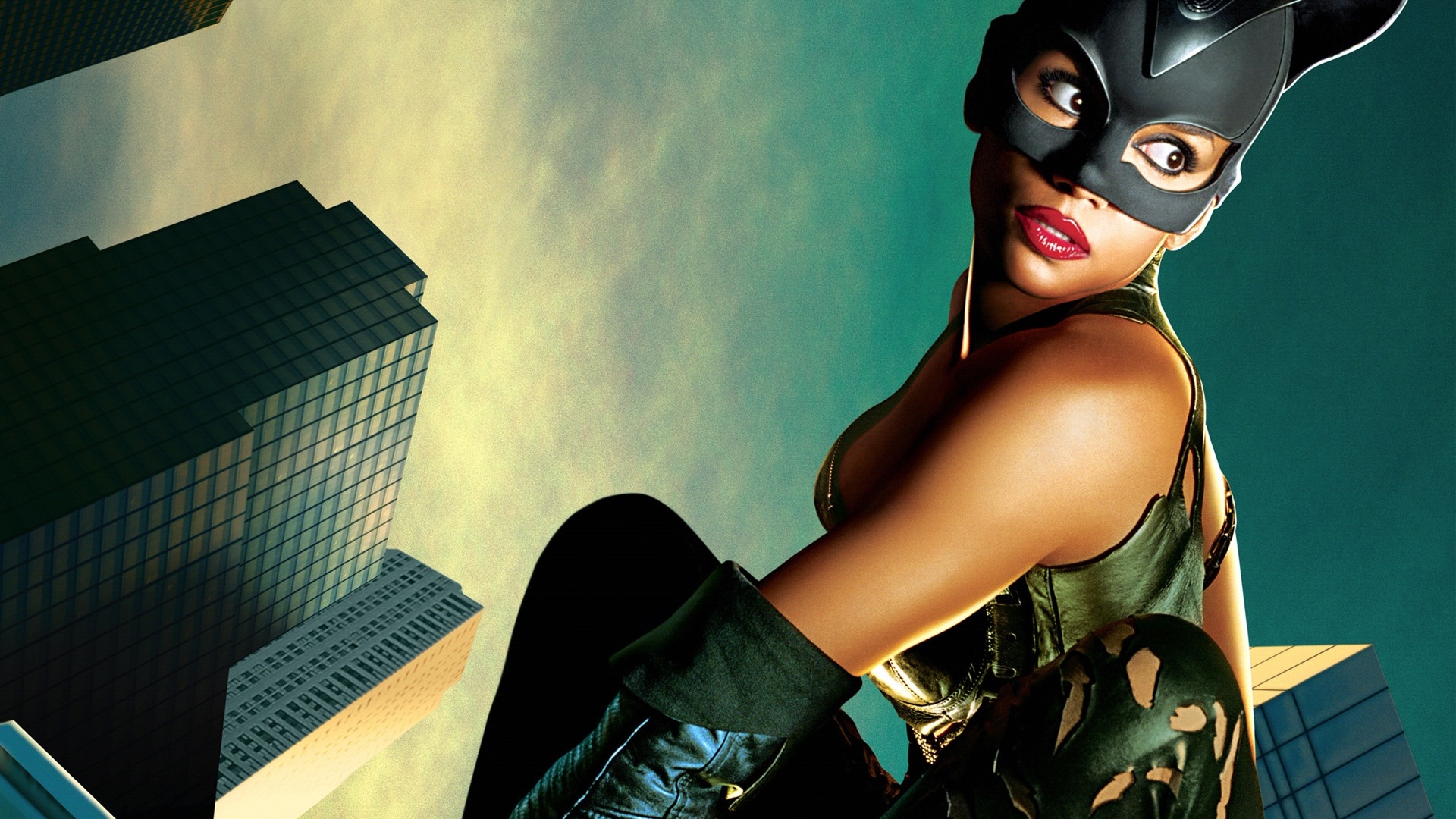 Halle Berry: Catwoman, A 2004 American superhero film, Patience Phillips. 1920x1080 Full HD Background.