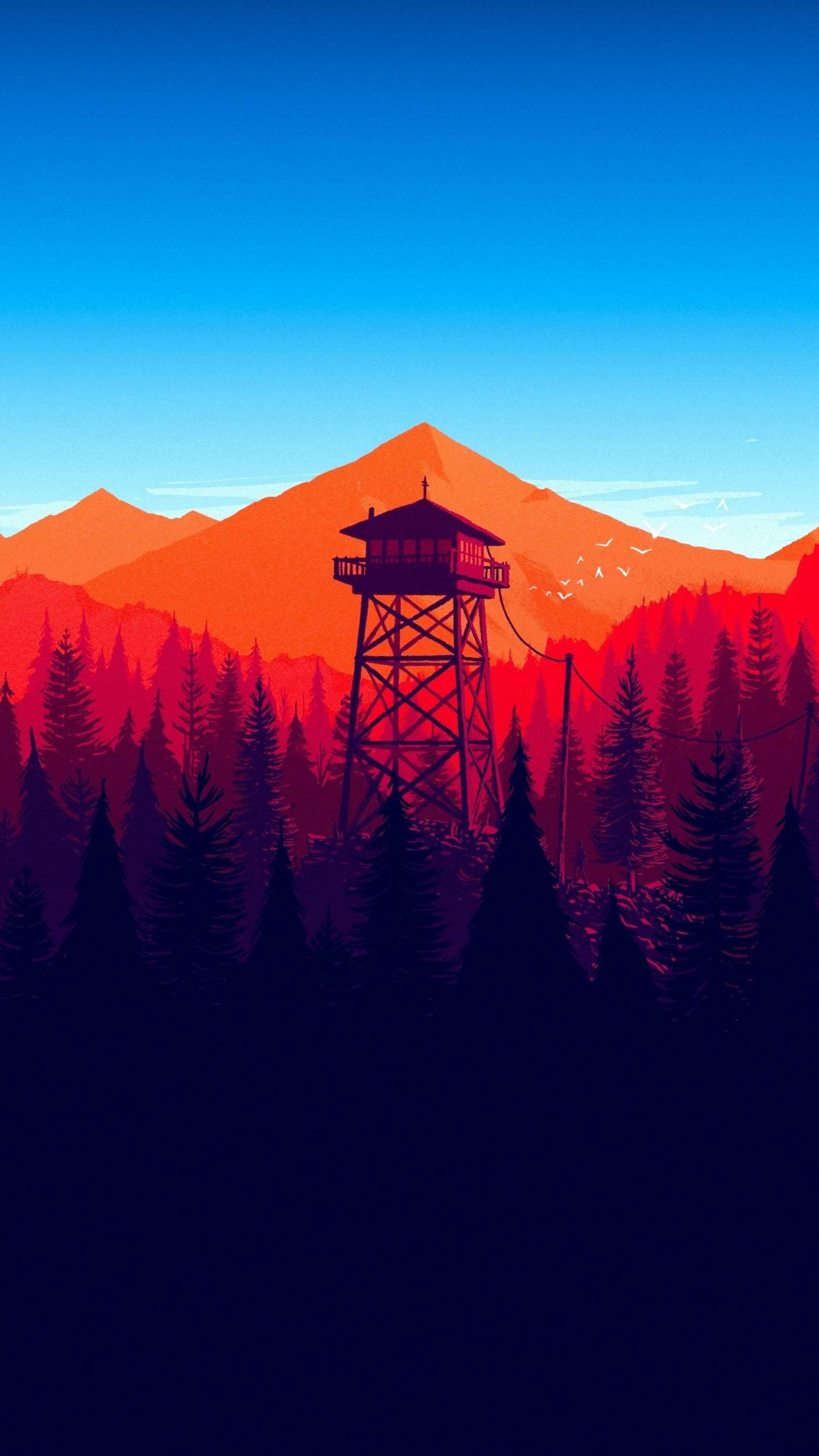 Firewatch: The game received generally positive reviews, earning praise for its story, characters, dialogue, and visual style. 2160x3840 4K Background.