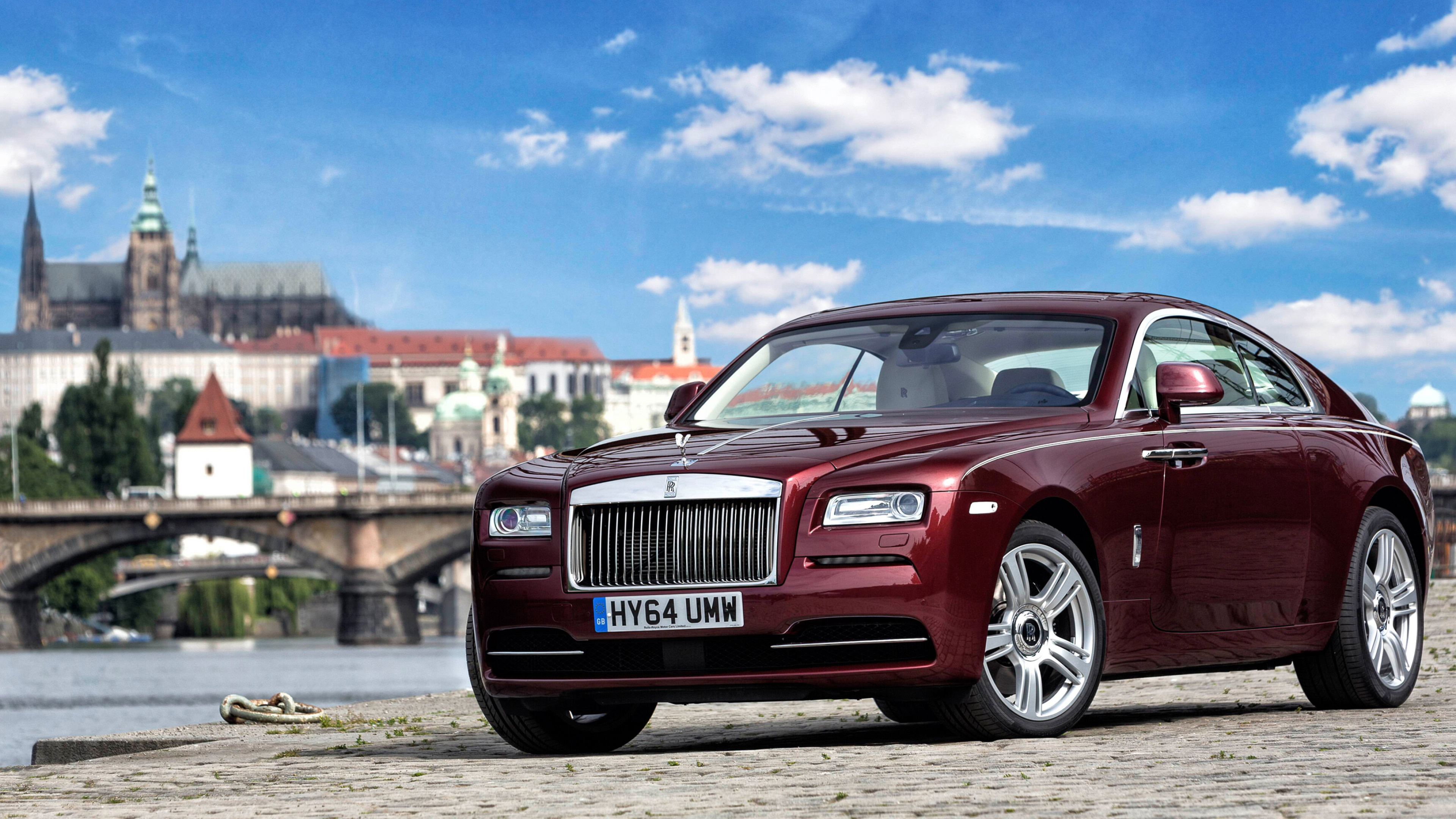 Rolls-Royce: Model Wraith, A full-size luxury car/grand tourer. 3840x2160 4K Wallpaper.