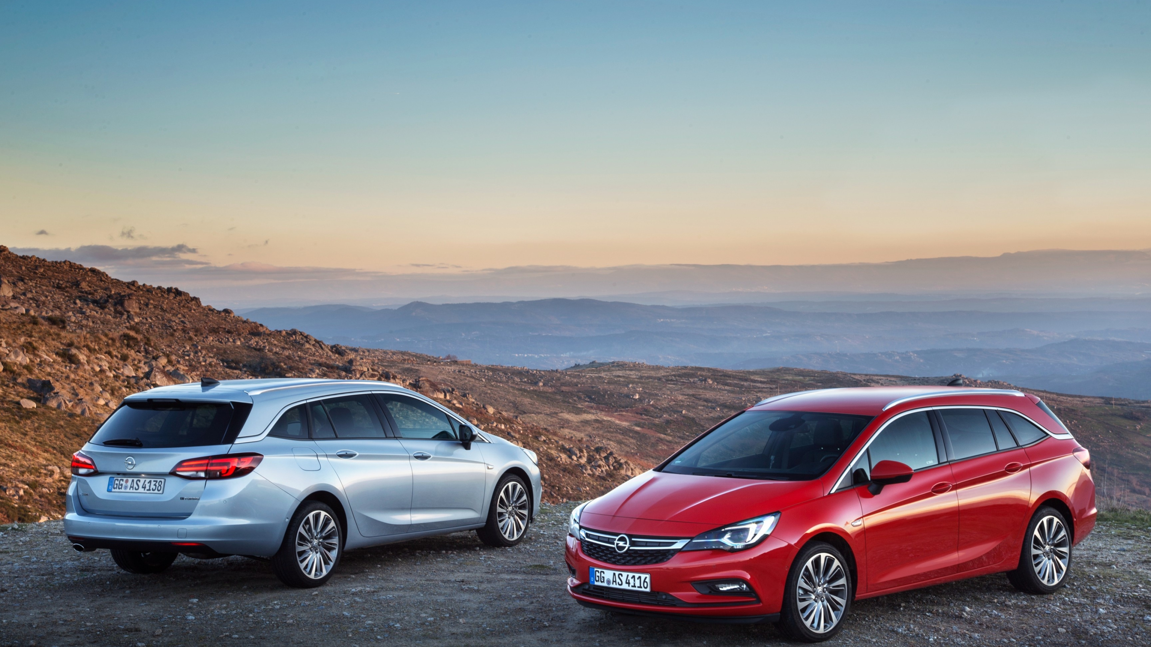 Opel Astra Sports Tourer, Sports red cars, Bikes and cars wallpaper, Stylish appearance, 3840x2160 4K Desktop