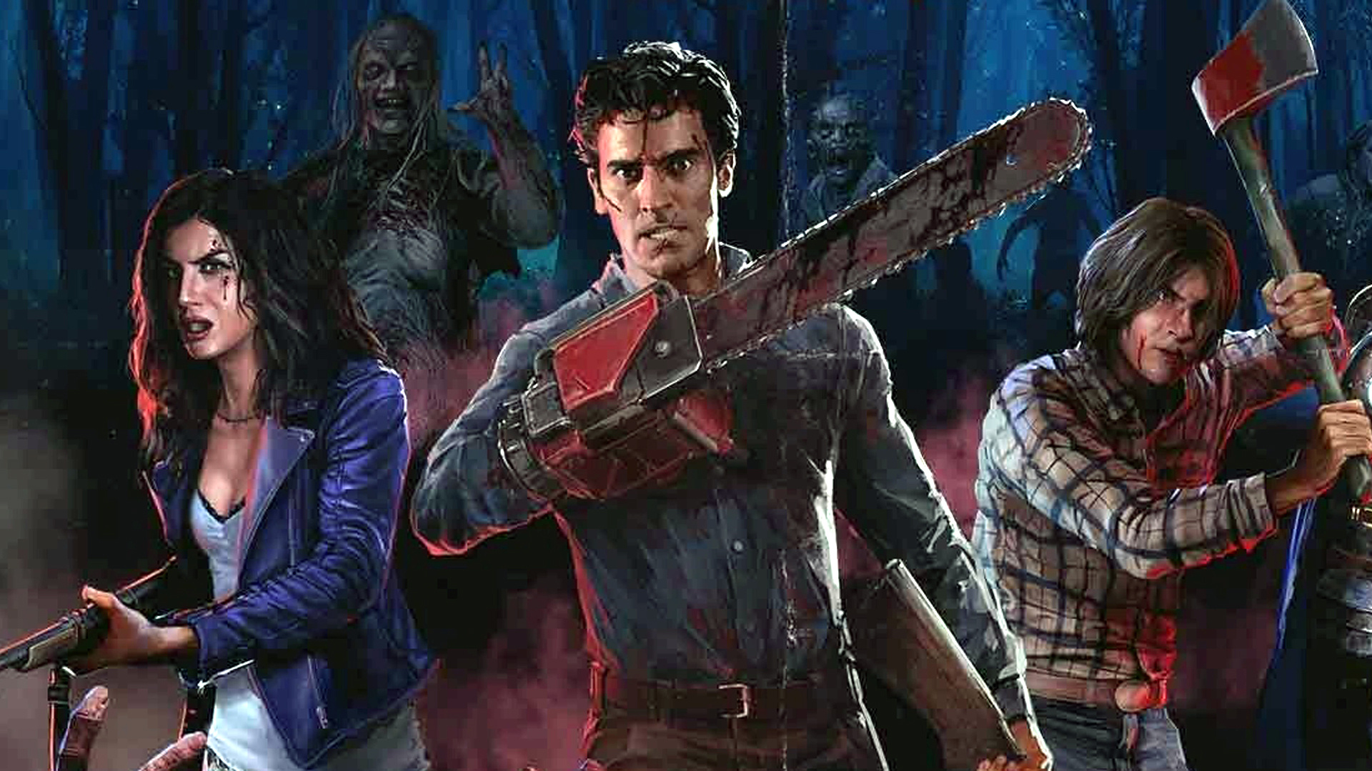 Bruce Campbell: Evil Dead: The Game, A 2022 survival horror game developed and published by Saber Interactive. 1920x1080 Full HD Wallpaper.