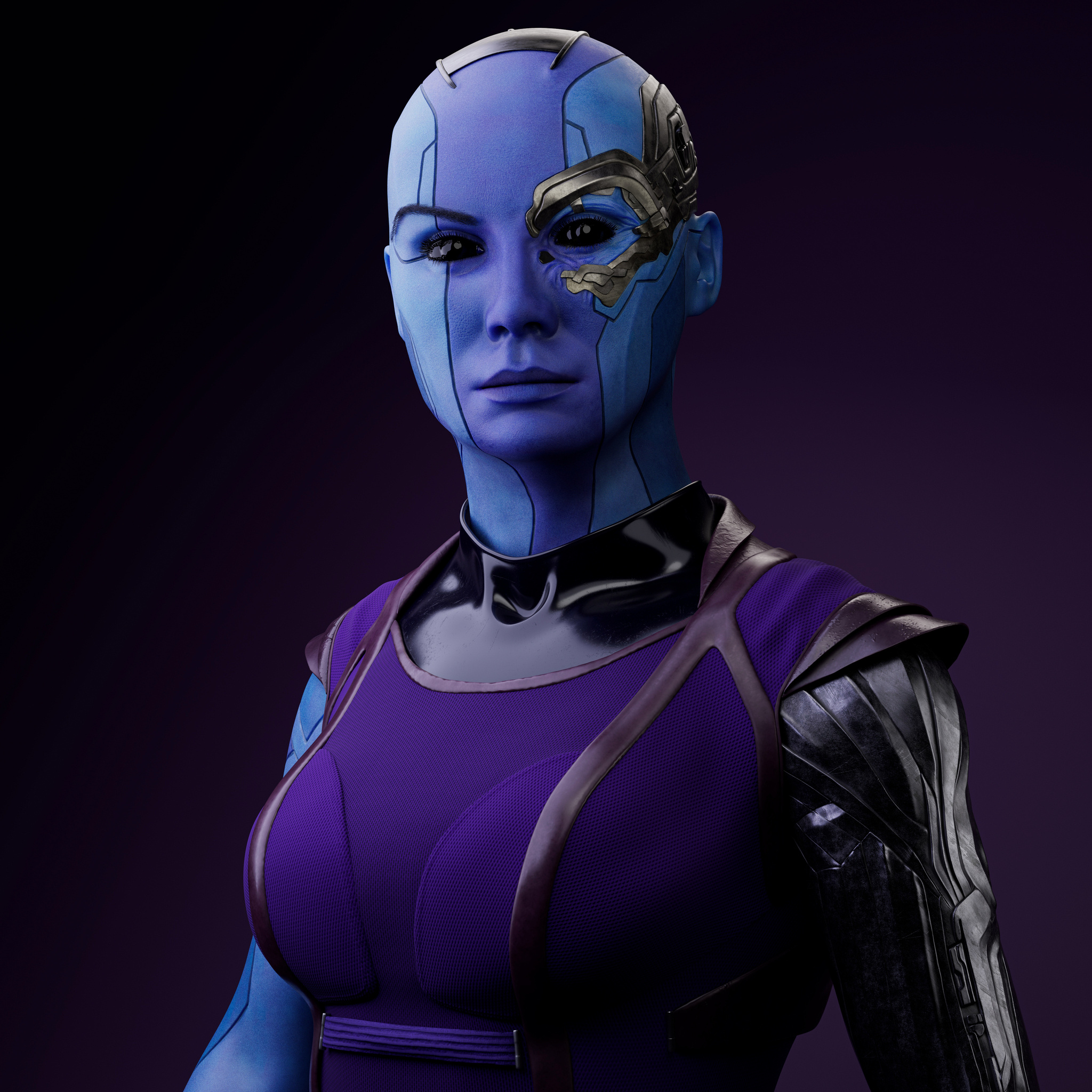 Nebula, Guardians of the Galaxy, ZBrushCentral, 2050x2050 HD Phone
