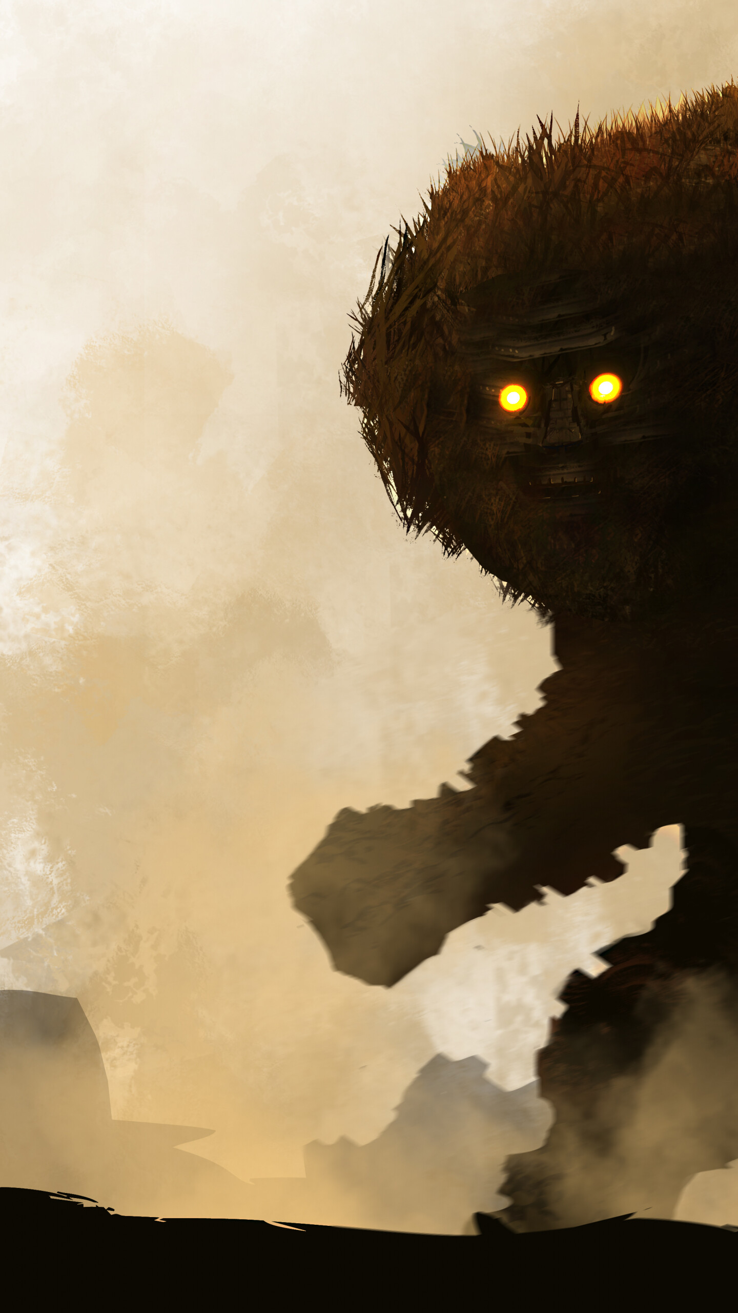 Shadow of the Colossus: Fantasy Giant, The game is the second project of Team Ico. 1440x2560 HD Wallpaper.