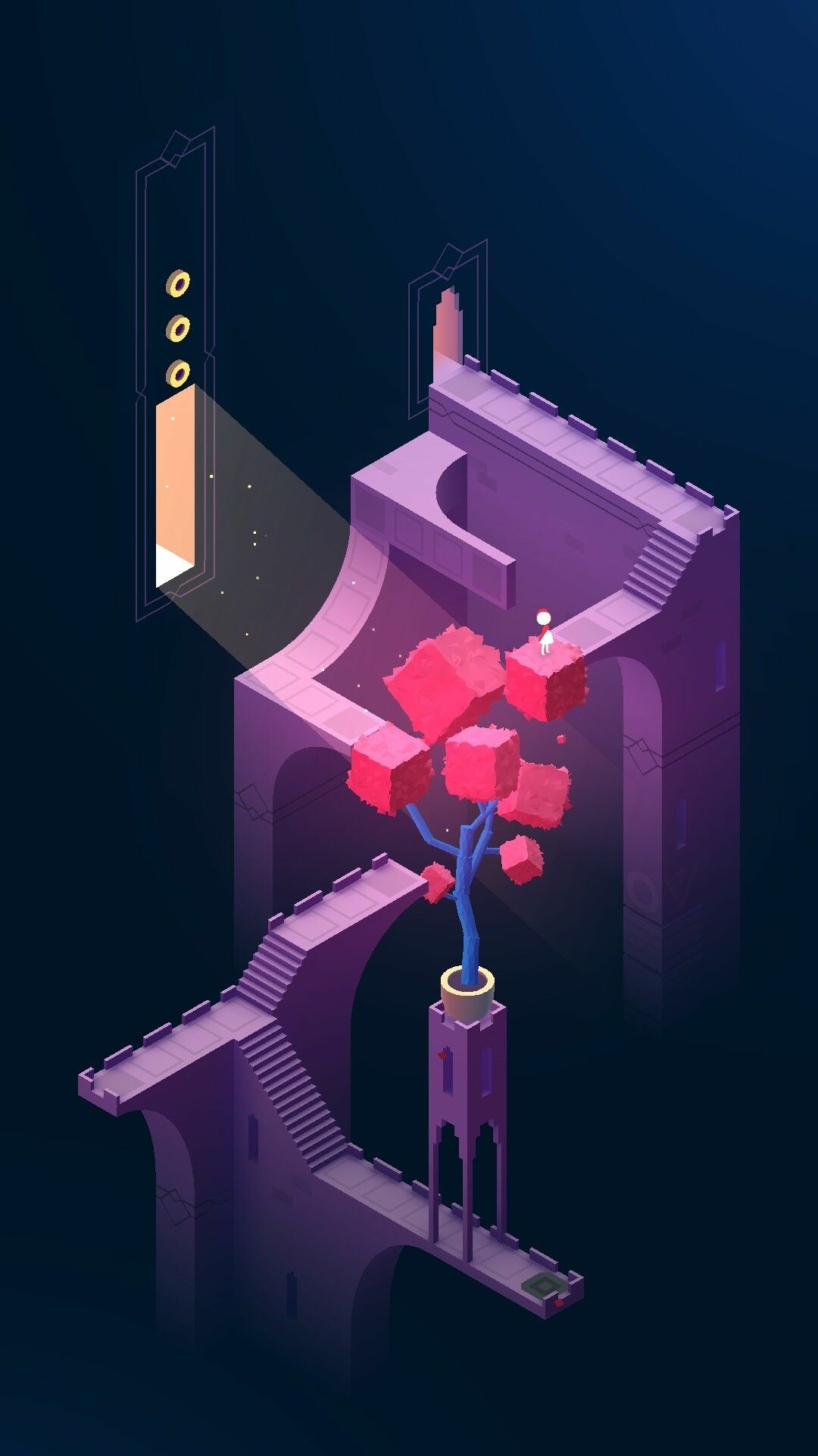 Monument Valley: A surreal exploration through fantastical architecture and impossible geometry, Ustwo Games. 1080x1920 Full HD Background.