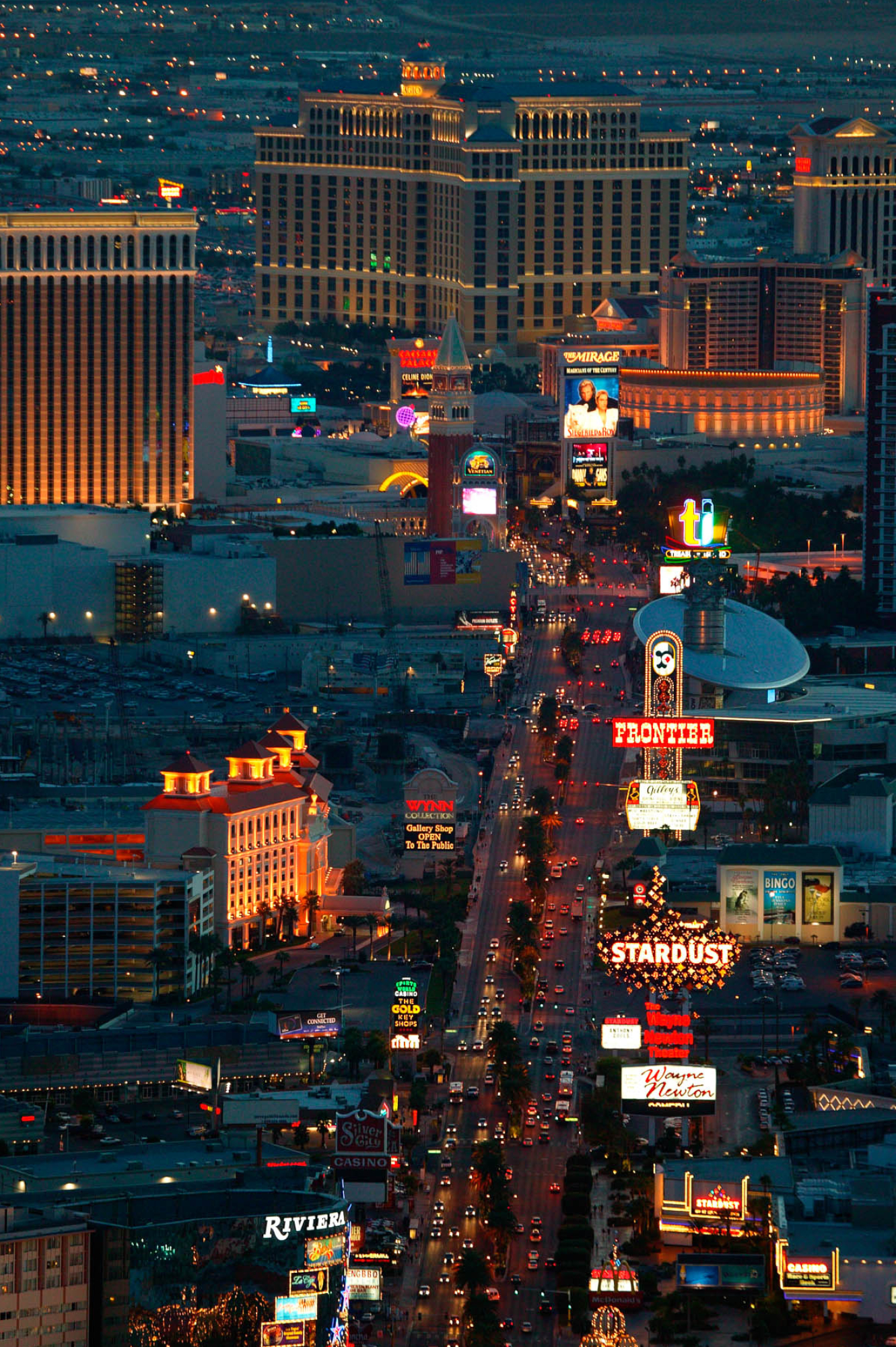 Las Vegas Strip, Nevada, Ron Niebrugge, Night photos, 1340x2000 HD Handy