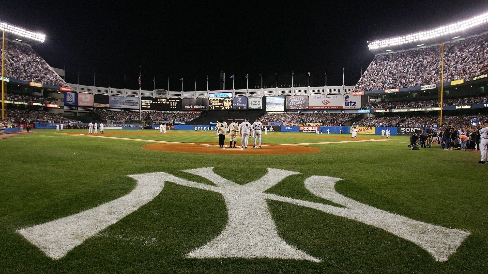 New York Yankees: Yankee Stadium, The third-largest stadium in Major League Baseball by seating capacity. 1920x1080 Full HD Wallpaper.