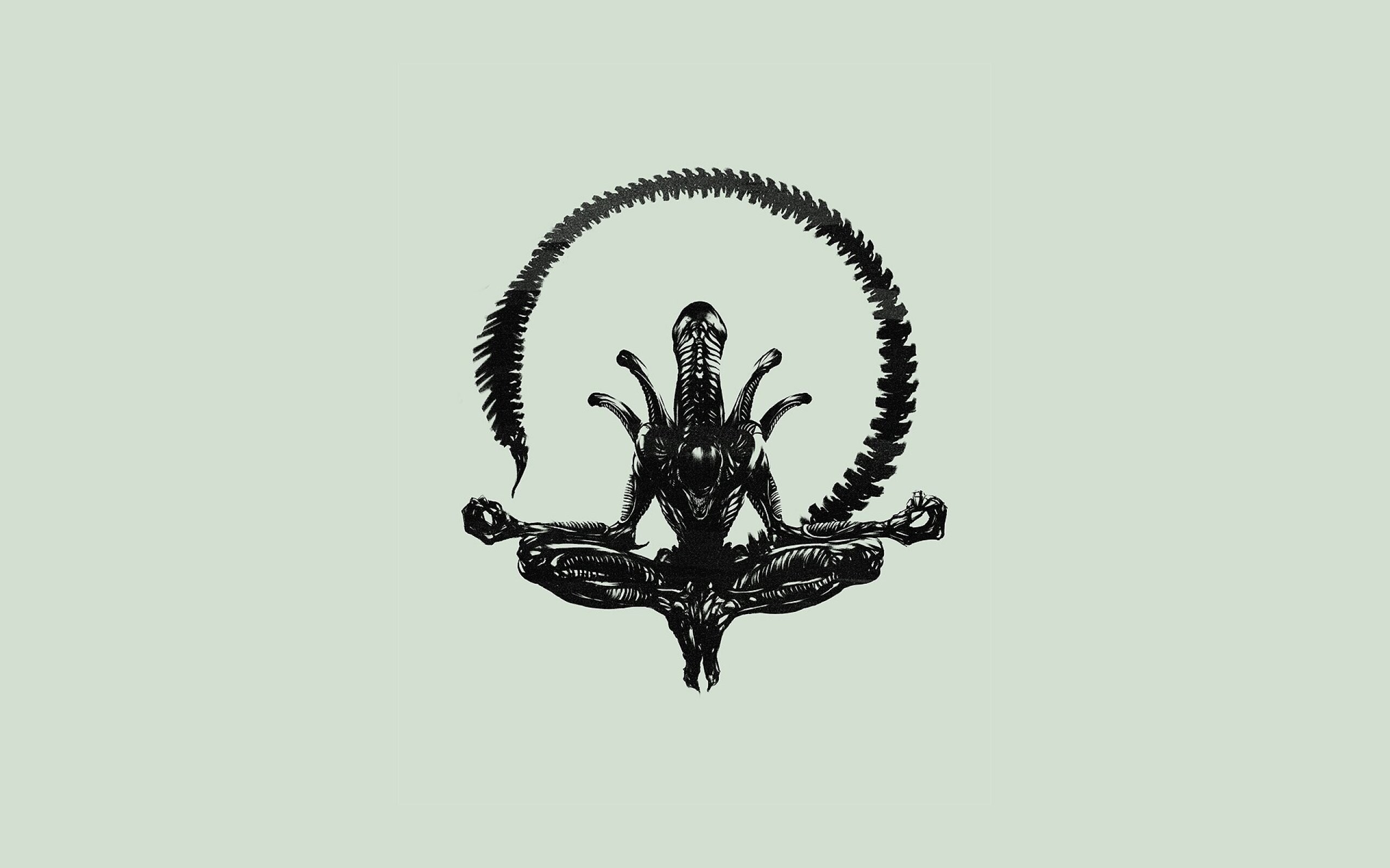 H.R. Giger: Xenomorph, Alien Tattoo, The Titular Antagonist Of The Alien Film Series. 2560x1600 HD Wallpaper.