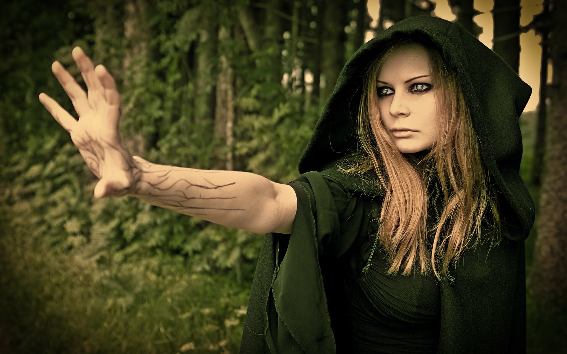 Witch: A woman, skilled in sorcery, Malignant supernatural powers. 1920x1200 HD Background.