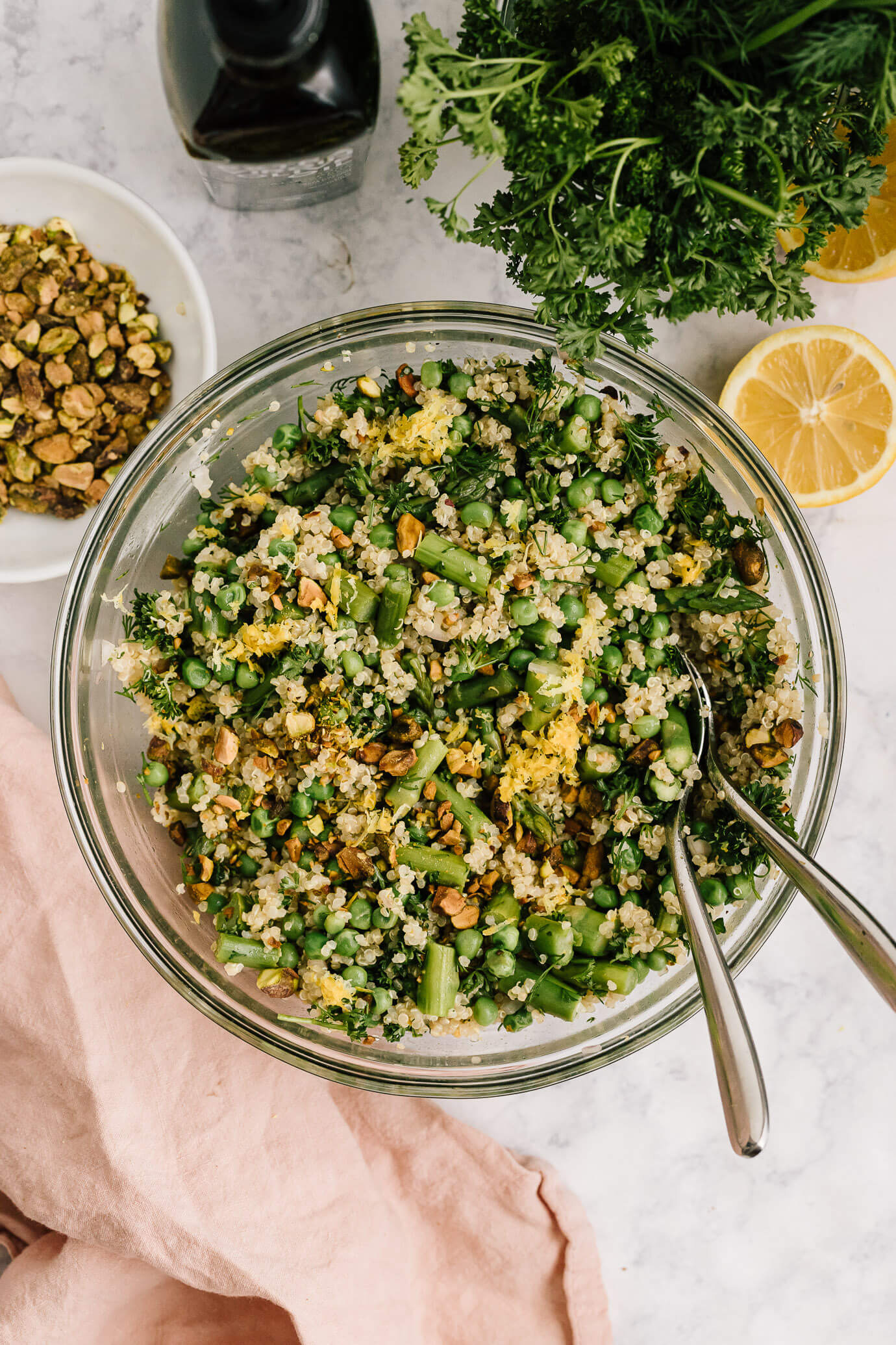 Spring salad, Fresh vegetables, Nutritious quinoa, Nourished by Nutrition, 1380x2070 HD Phone