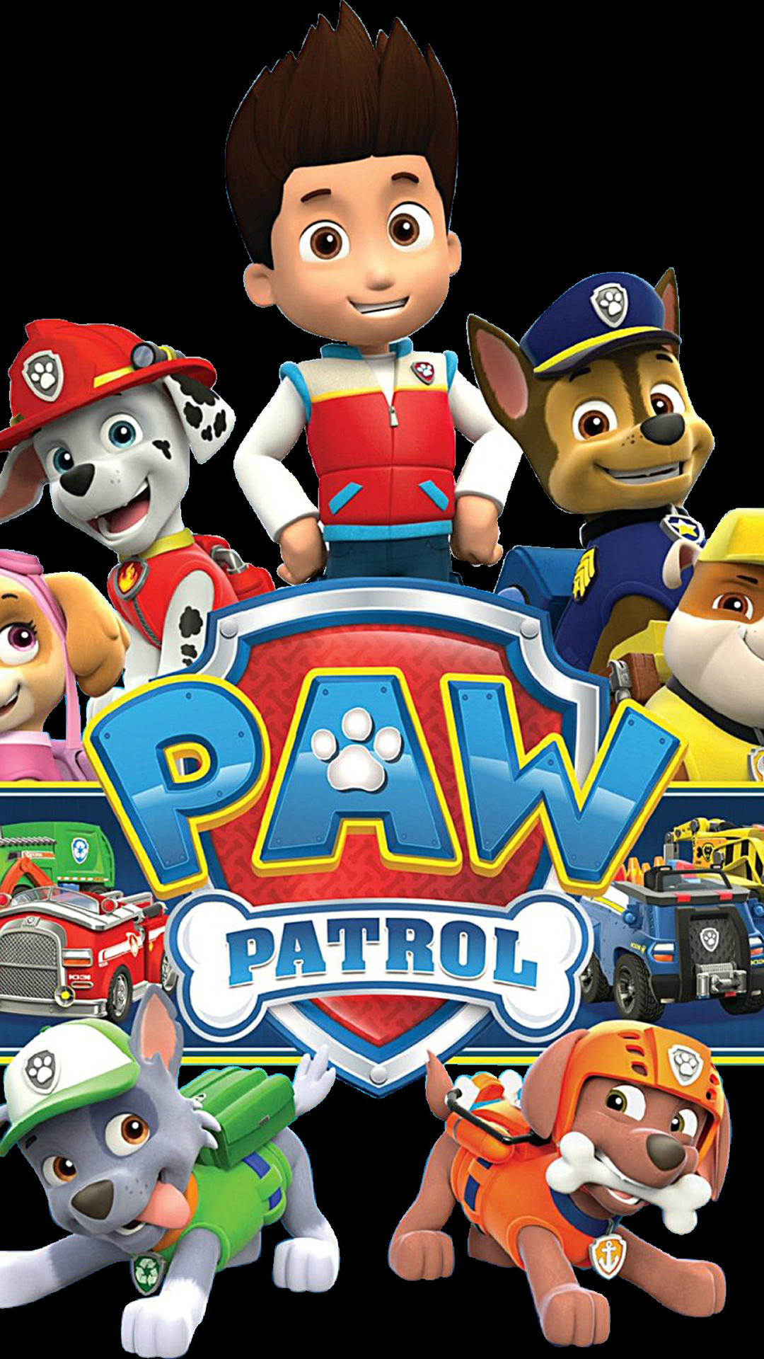 Paw Patrol, Backgrounds HD, 1080x1920 Full HD Phone