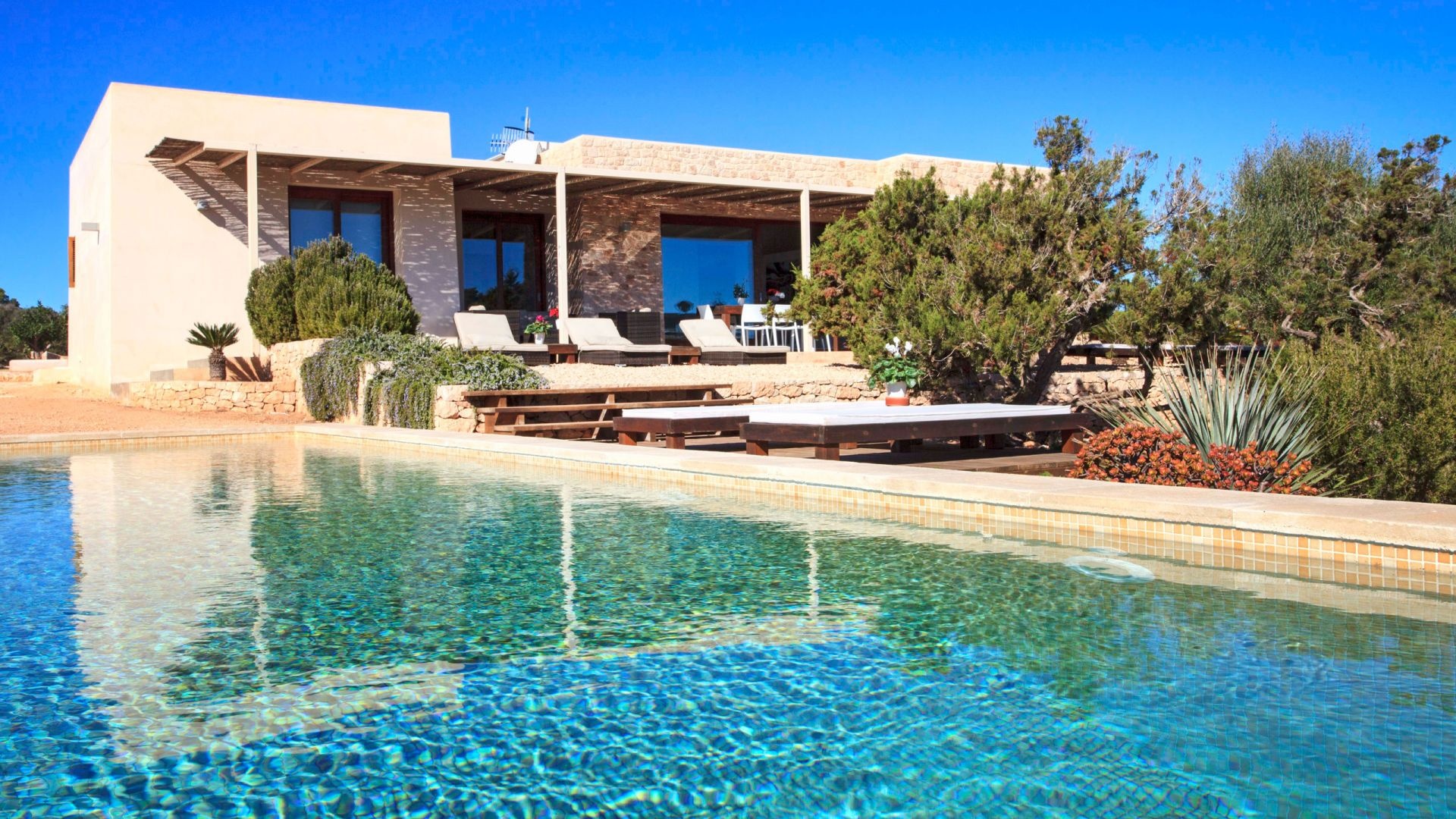 Ruby luxury villa, Private pool, Formentera getaway, Cap de barbaria, 1920x1080 Full HD Desktop