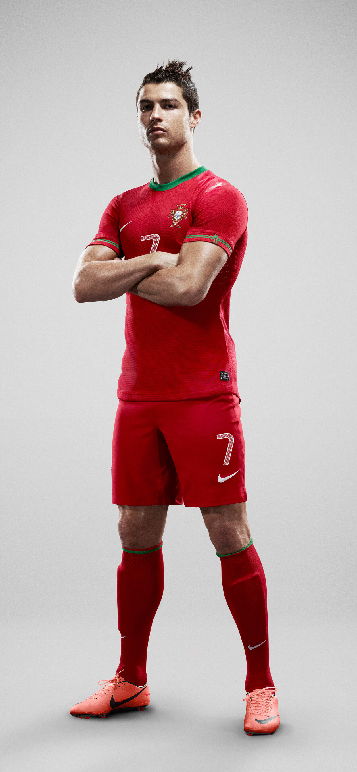 Cristiano Ronaldo, Portugal national team, Nike iPhone XS Max, High-quality wallpapers, 1250x2690 HD Phone