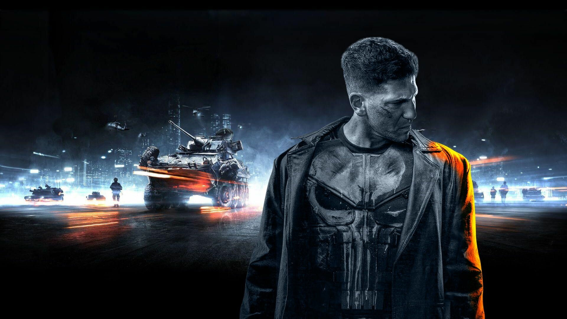 Battlefield 3: Frank Castle, The Punisher, Fictional character. 1920x1080 Full HD Background.
